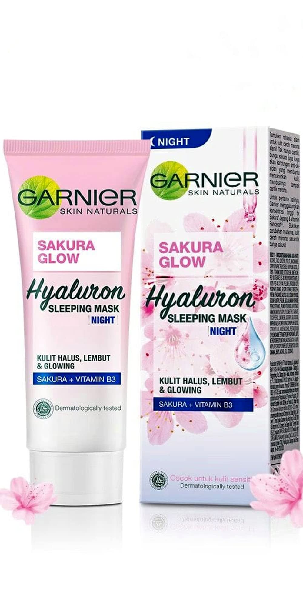 Garnier Sakura Glow Hyaluron Sleeping Mask Night Cream 20ml