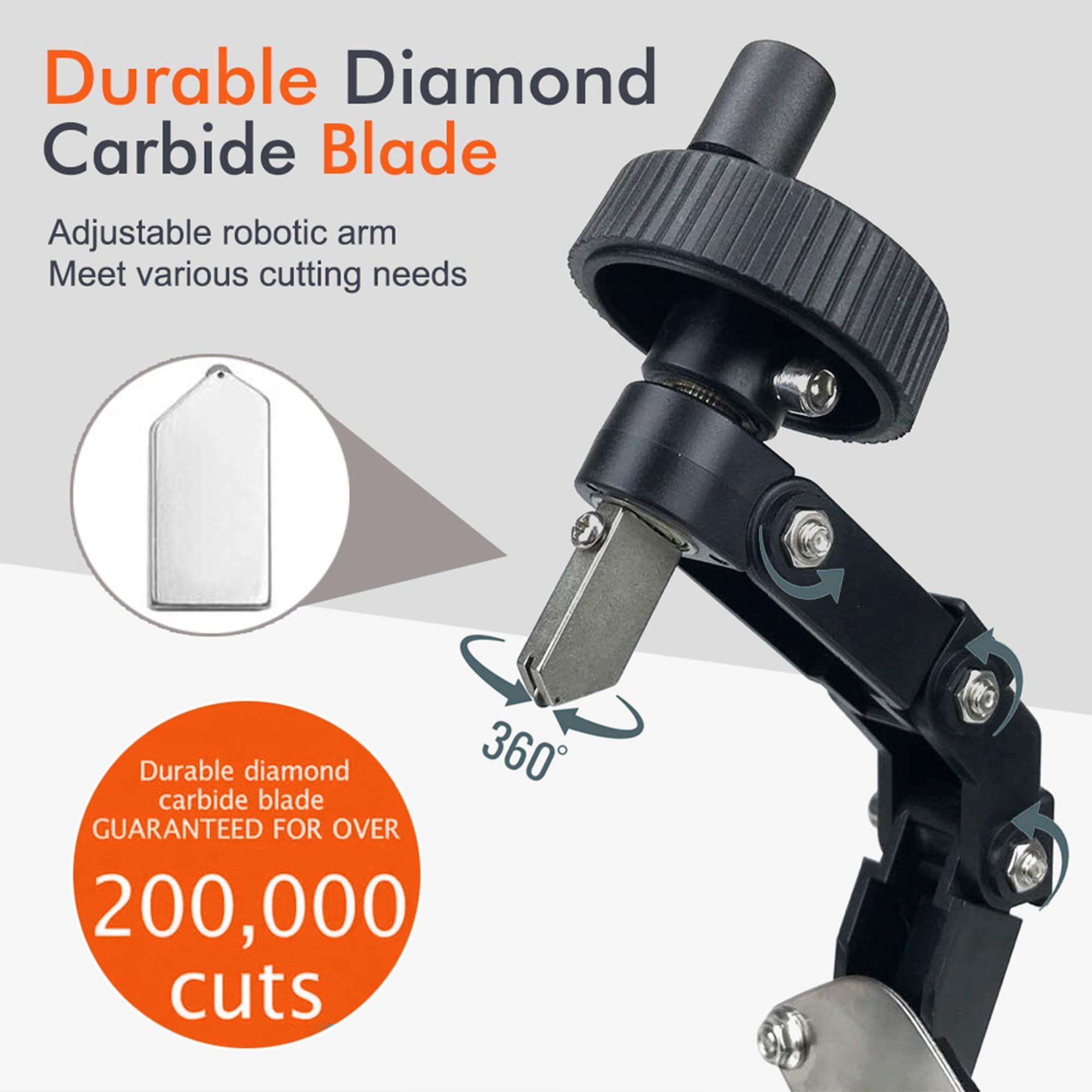 Cortador profesional de botellas de vidrio con brazo ajustable y hoja de diamante para proyectos de corte de botellas y reciclaje de manualidades
