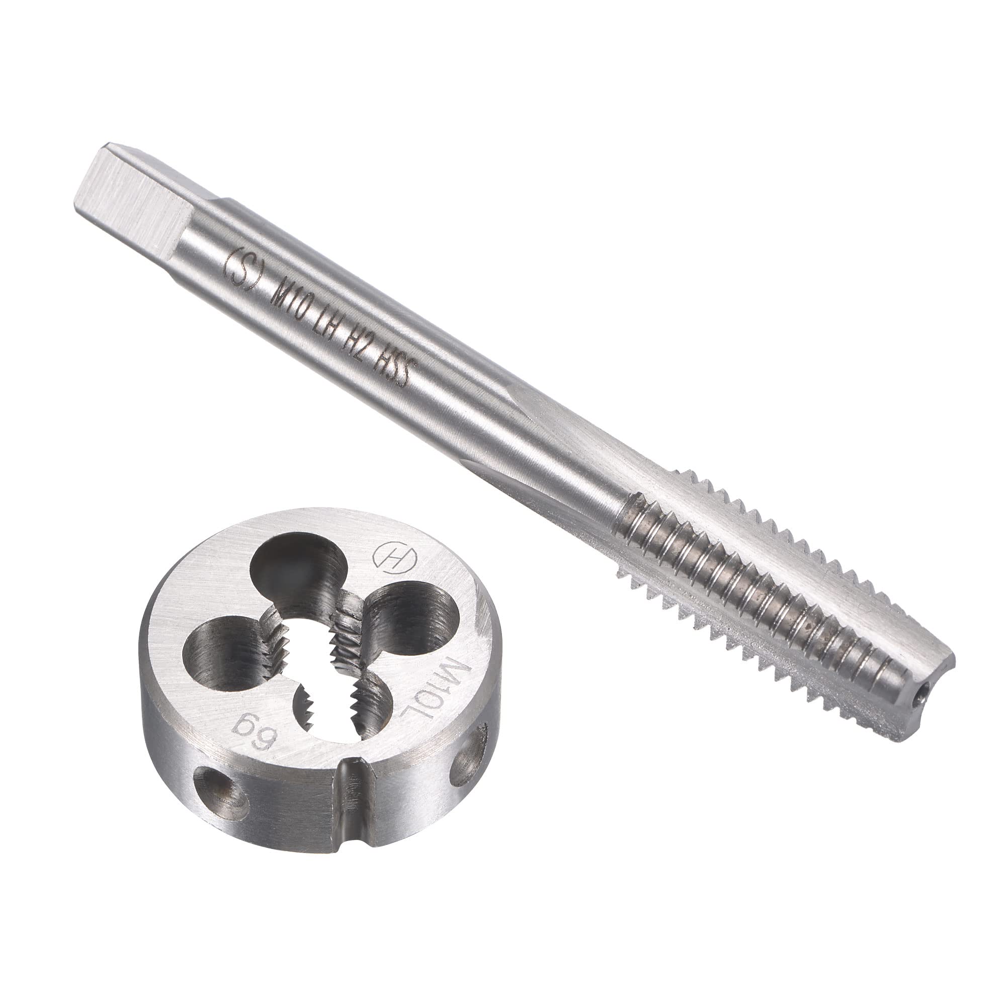 uxcell M8 x 1mm Metric Left Hand Tap and Die Set, Machine Thread Screw Tap with Round Threading Die, Tap & Die Kit for Nut Screw Bolt Thread Repair — Amazon image 8