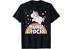 Funny Ironic Cool Unicorn Punk Rock Music Tee Festival Shirt