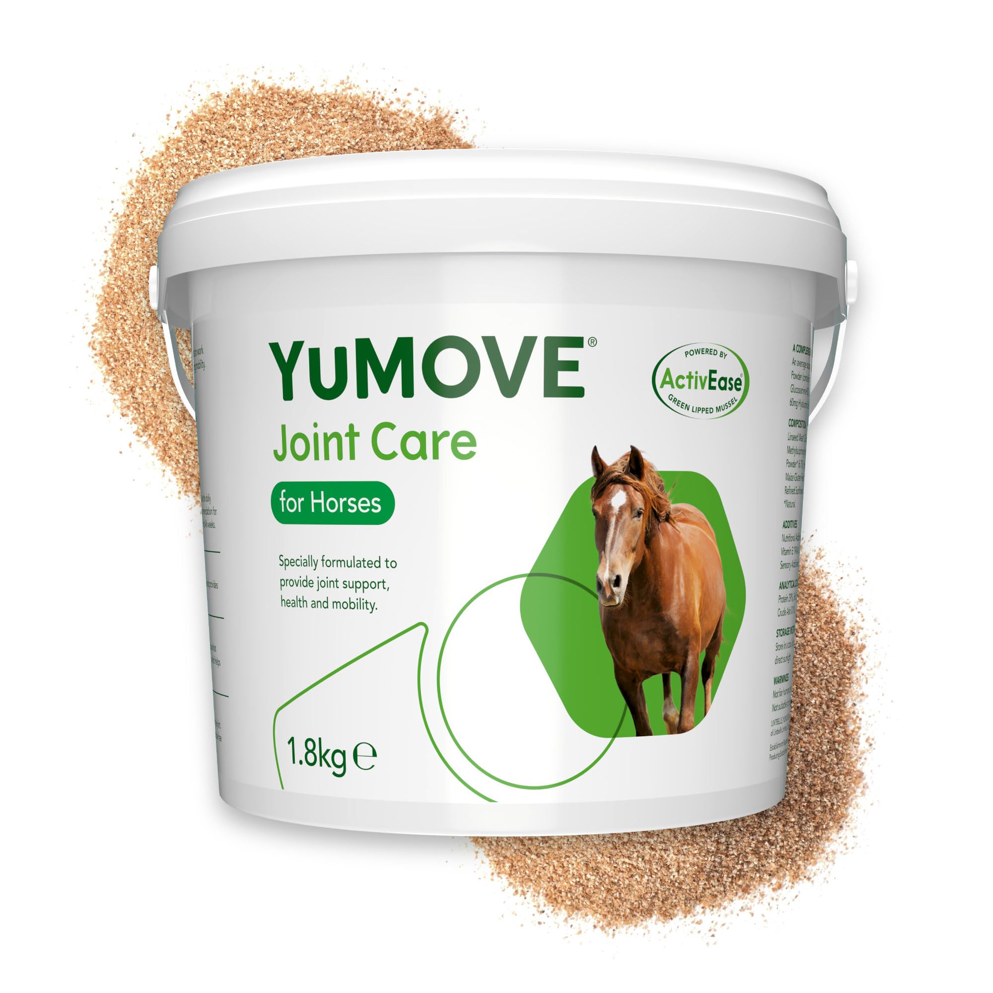 Horse Joint Aid Supplement, Glucosamine, Chondroitin & Green Lipped Mussel for Horses and Ponies of All Ages & Breeds, 1.8kg Tub
