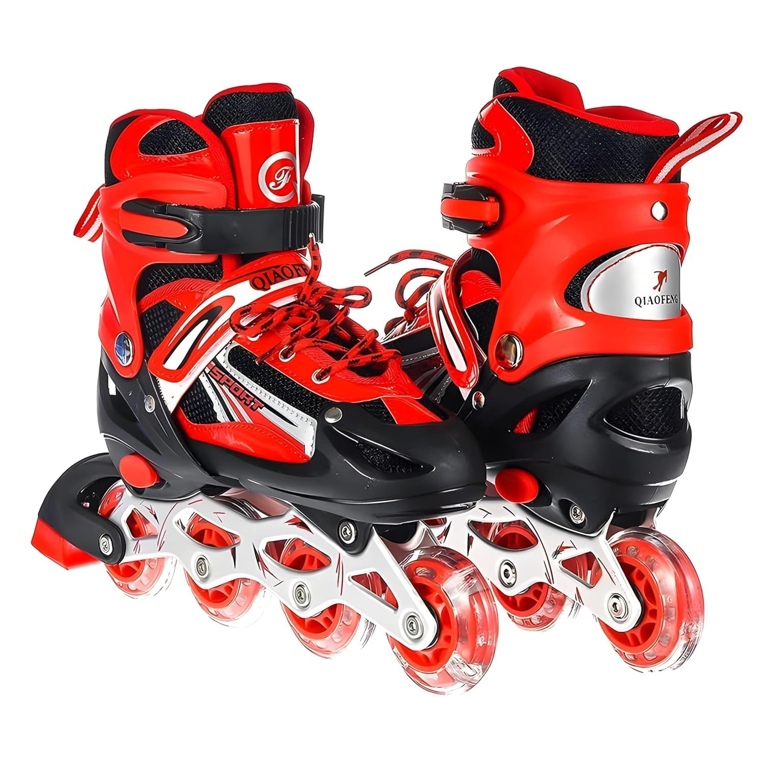 Red Inline Roller Skates – Adjustable, High-Performance Skates for Men, Women, and Youth, Perfect for Beginners, Fitness, and Recreation-image-3