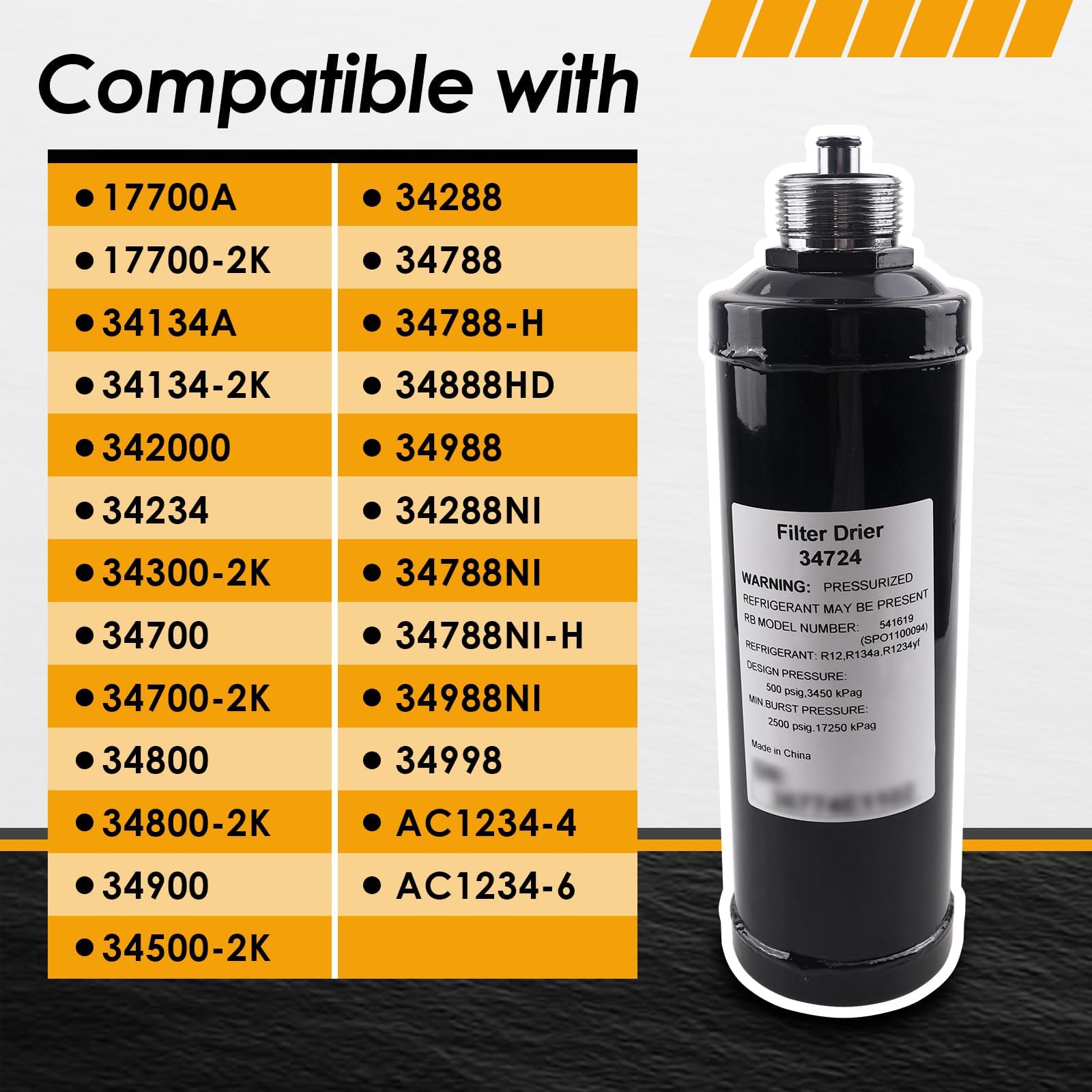 Snapklik.com : 34724 A/C Recycling Filter-Drier Spin-On Filter - A/C ...