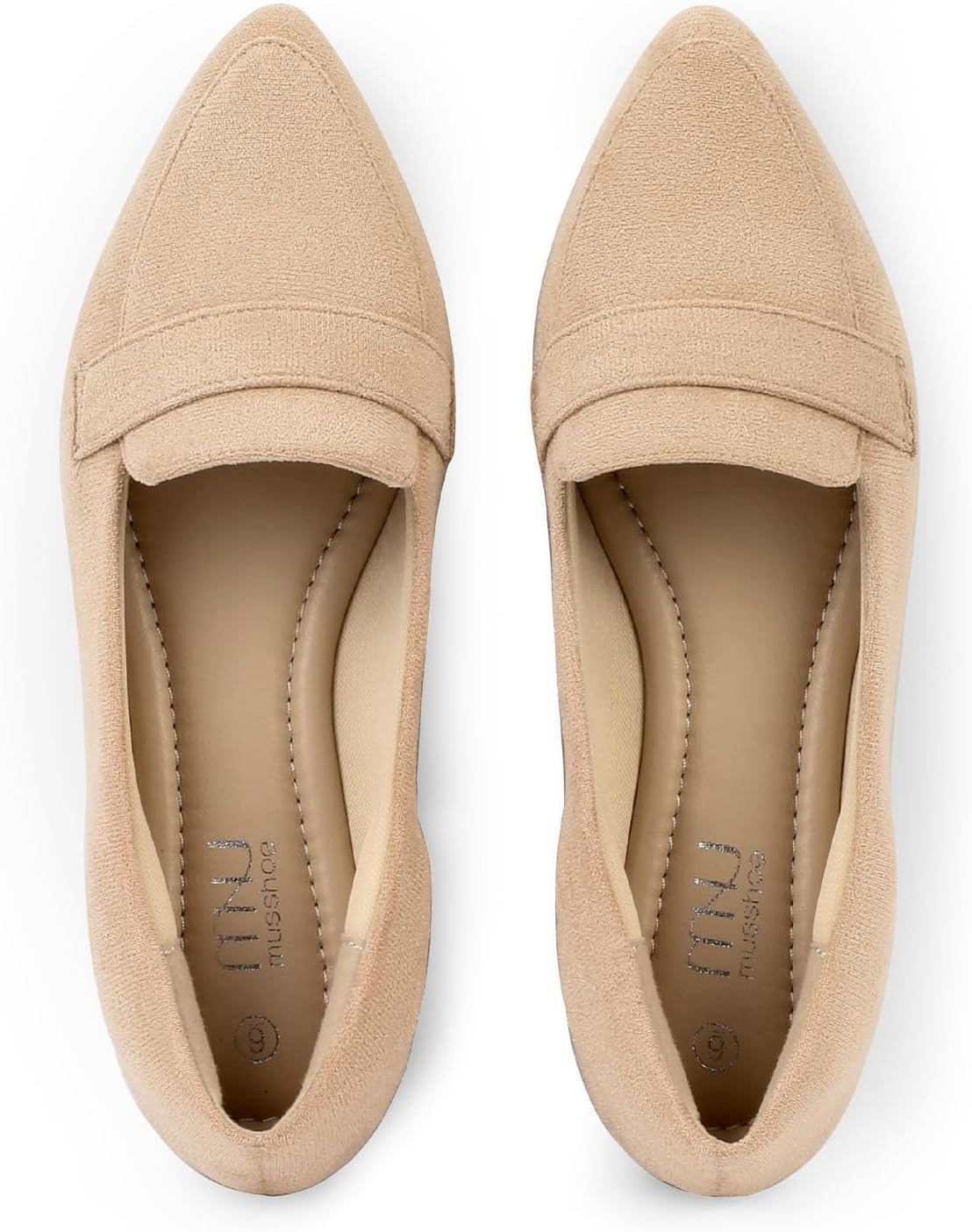 MUSSHOE Pointed Toe Women Flats：Slip-on Loafers Shoes：Comfortable Dressy Casual Business Office Ballet Flats for Working Women Aged 25-45 All Seasons - Image 3
