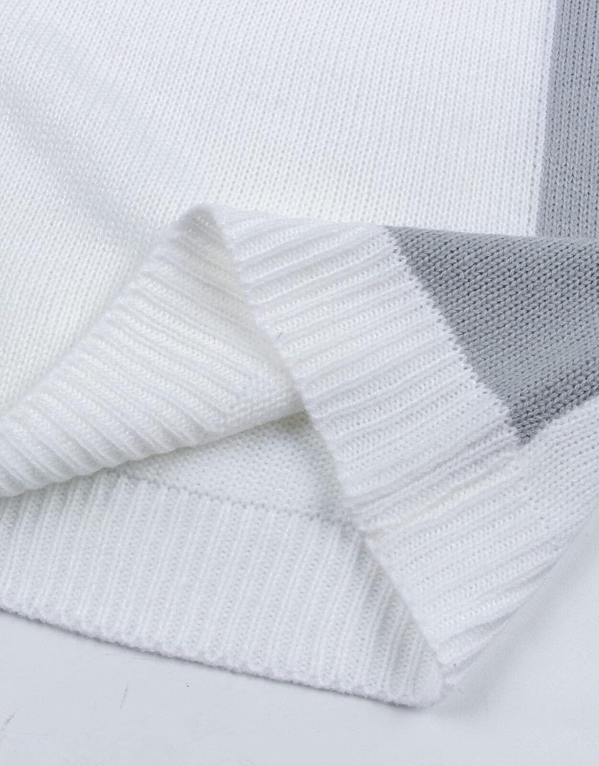 shermie Women's Color Block Pullover Sweaters Long Sleeve Crew Neck Loose Casual Sweater - Image 8