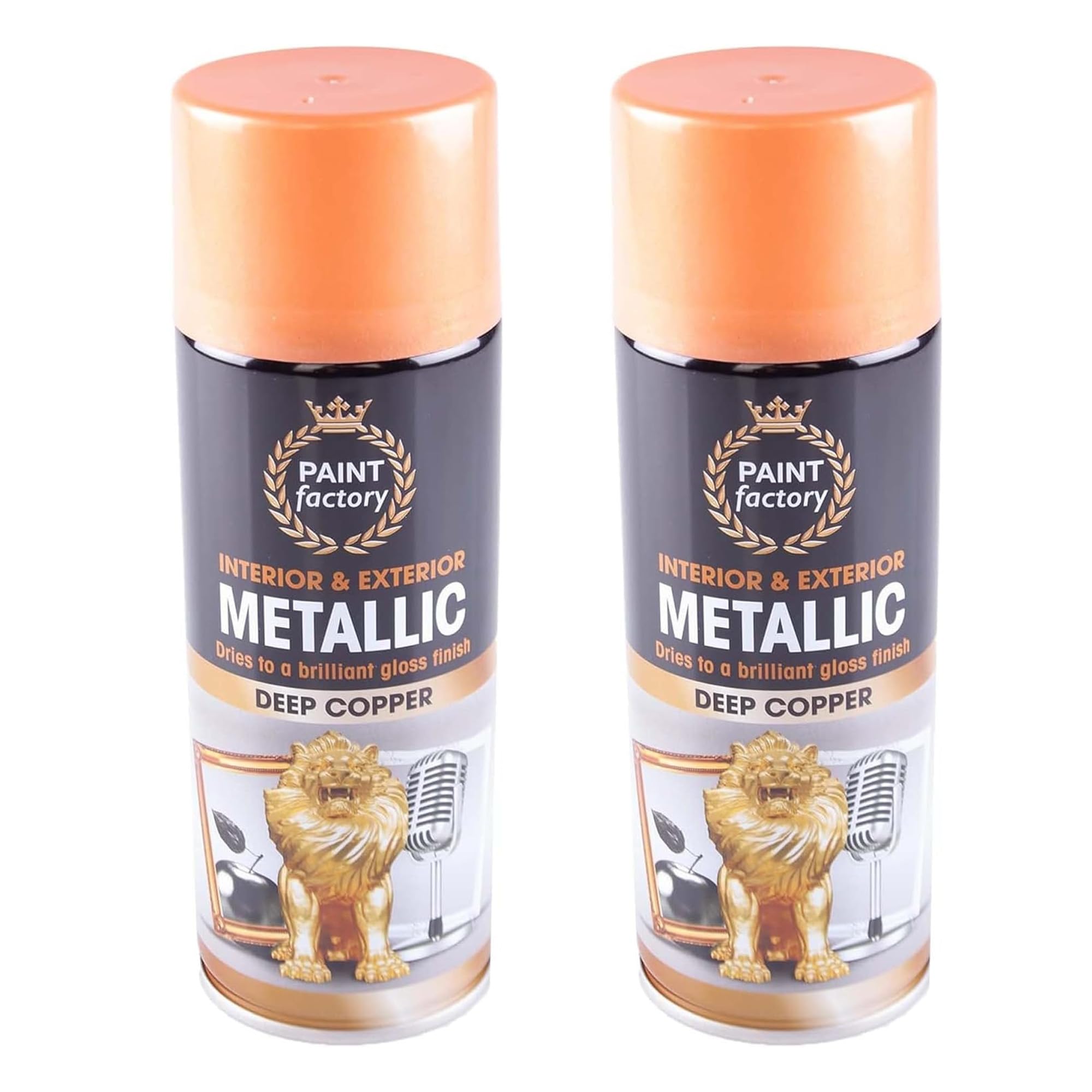 PNJB Metallic Deep Copper Spray Paint, Fast-Drying Formula, DIY Enthusiasts, Long-Lasting Shine, Perfect for Metal, Wood, Furniture, Automotive Parts, Interior & Exterior Use, Rust-Resistant, 400ml,