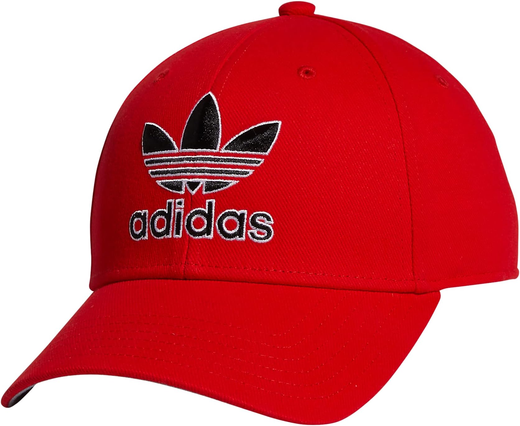 adidas red and white bobble hat