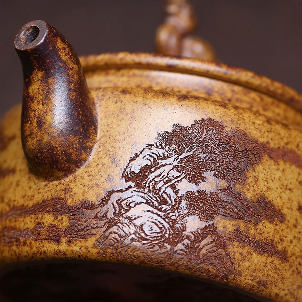 Teesieb Retro Exquisite Bergblick Drachenschildkröte Teekanne Teezeremonie Liefert Keramik Teekanne Wasserkocher
