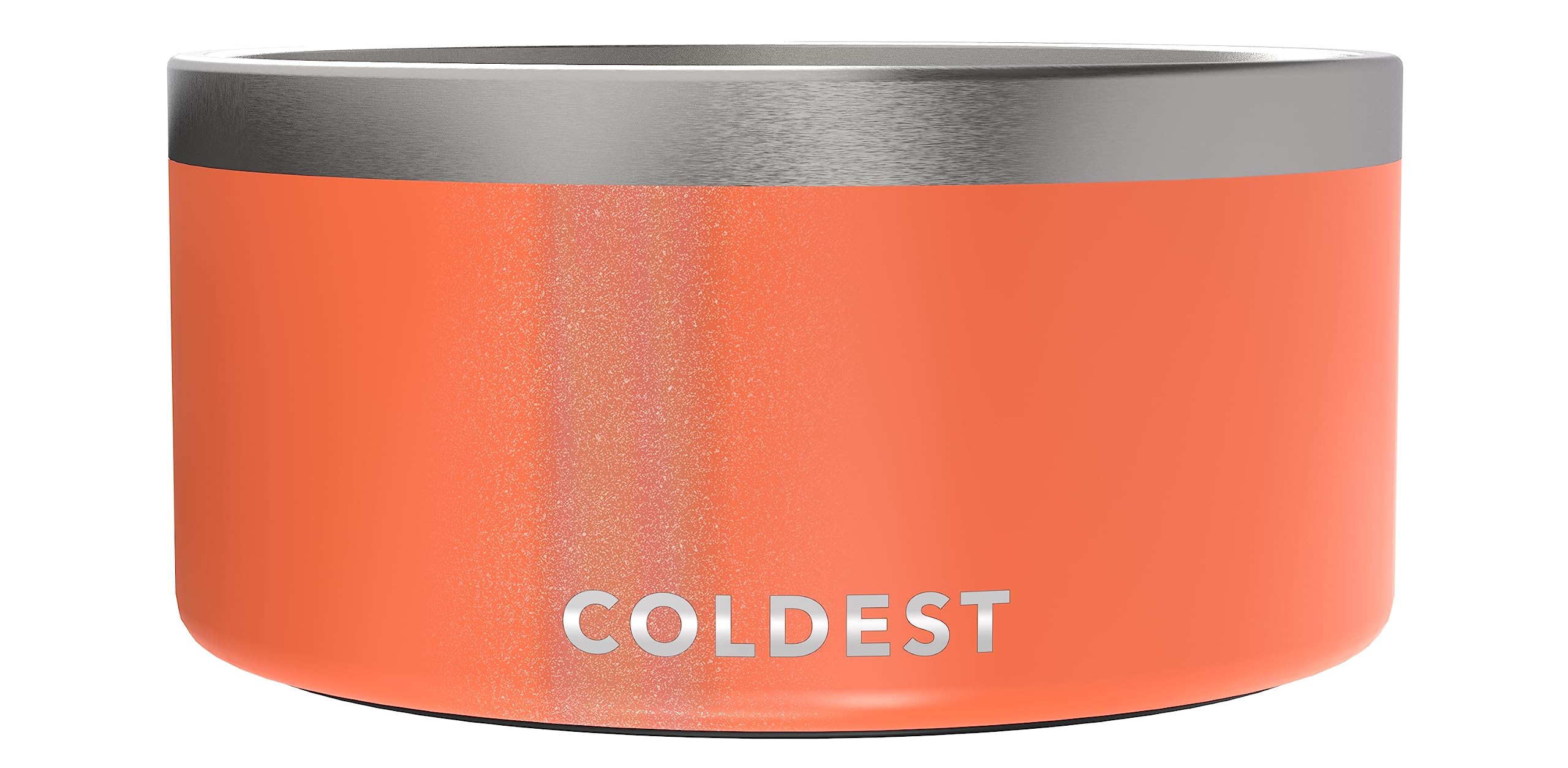Coldest Dog Bowl - Stainless Steel Non Slip No Spill Proof Skid Metal Insulated Dog Bowls, Cats, Pet Food Water Dish Feeding for Large Medium Small Breed Dogs (200 oz, Candy Red Glitter)