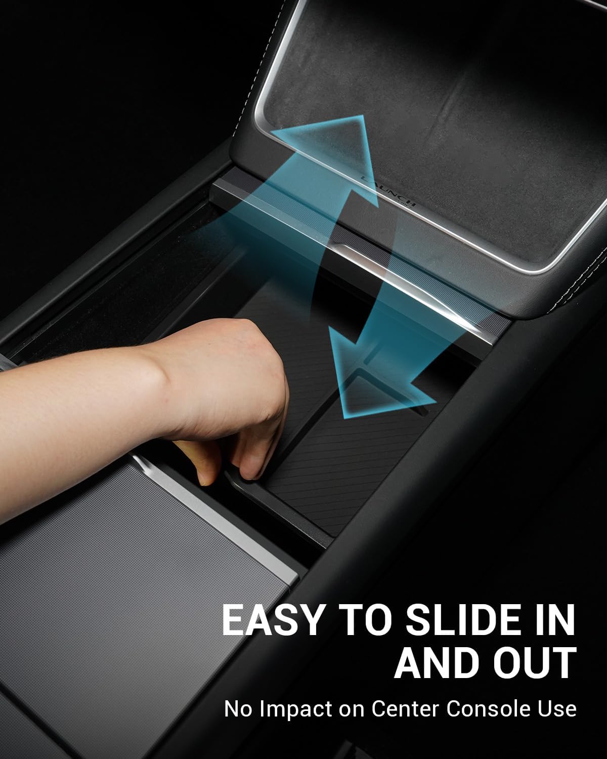 Motrobe 2025 2026 Tesla Model Y Juniper Center Console Organizer Tray Armrest Storage Box with Removable Pad Cup Holder Insert Under Seat Storage Box New Model Y Juniper Accessories 4PCS