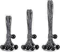 Vista 8 de Paquete de 30 cuerdas elásticas de bolas, 6 pulgadas, resistentes para toldos, lonas, cuerdas elásticas para camping, tiendas de campaña, carga