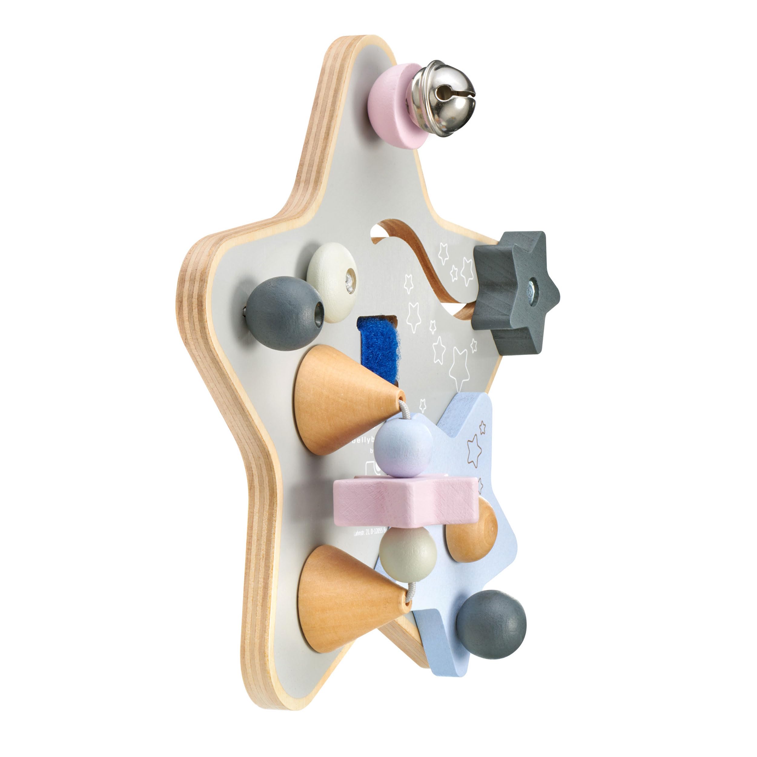 Selecta 64029 Bellybutton, Gioco di Stelline in Legno, 19 cm, Multicolore, Medium