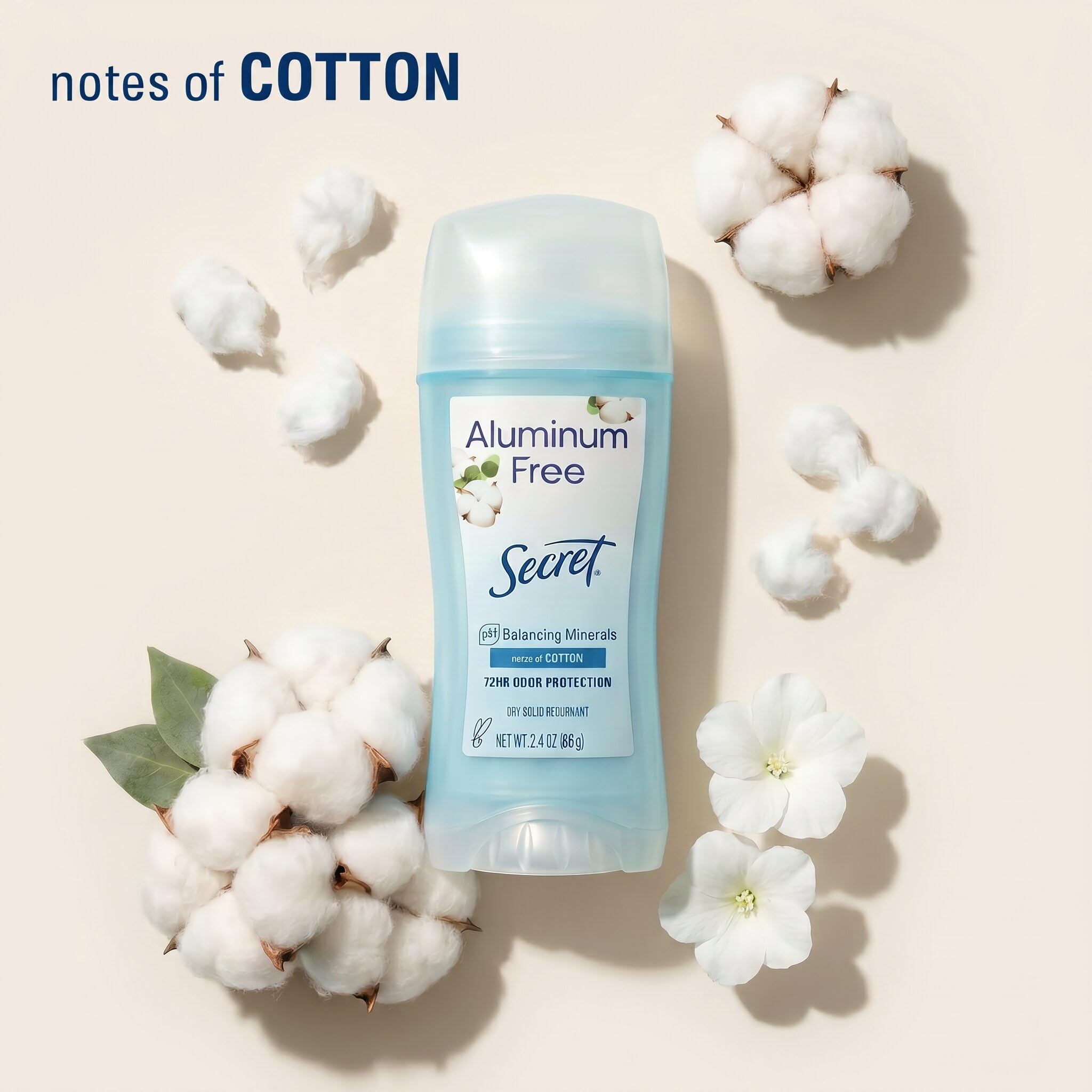 Secret Aluminum Free Cotton Koltuk Altı Deodorant Stick 68GR