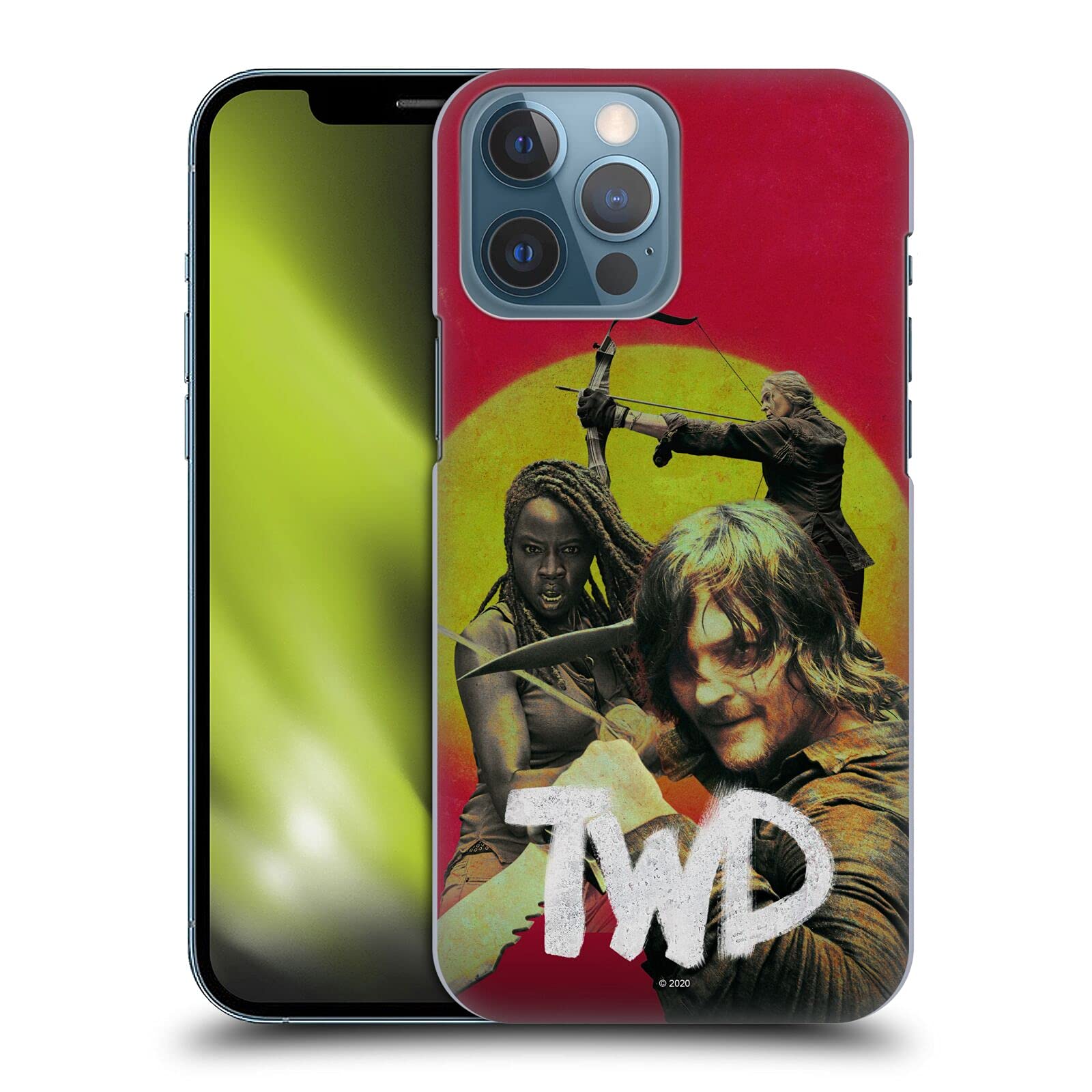 Head Case Designs Officially Licensed AMC The Walking Dead Daryl, Michonne, and Carol Season 10 Key Art Hard Back Case Compatible with Apple iPhone 13 Pro Max