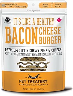 The Granville Island Pet Treatery Soft & Chewy Cheese & Pork Treats for Dogs & Cats (6.17 oz, Pack of 1) - Pork Dog Treats & Cat Treats - Natural Dog Treats, Grain Free