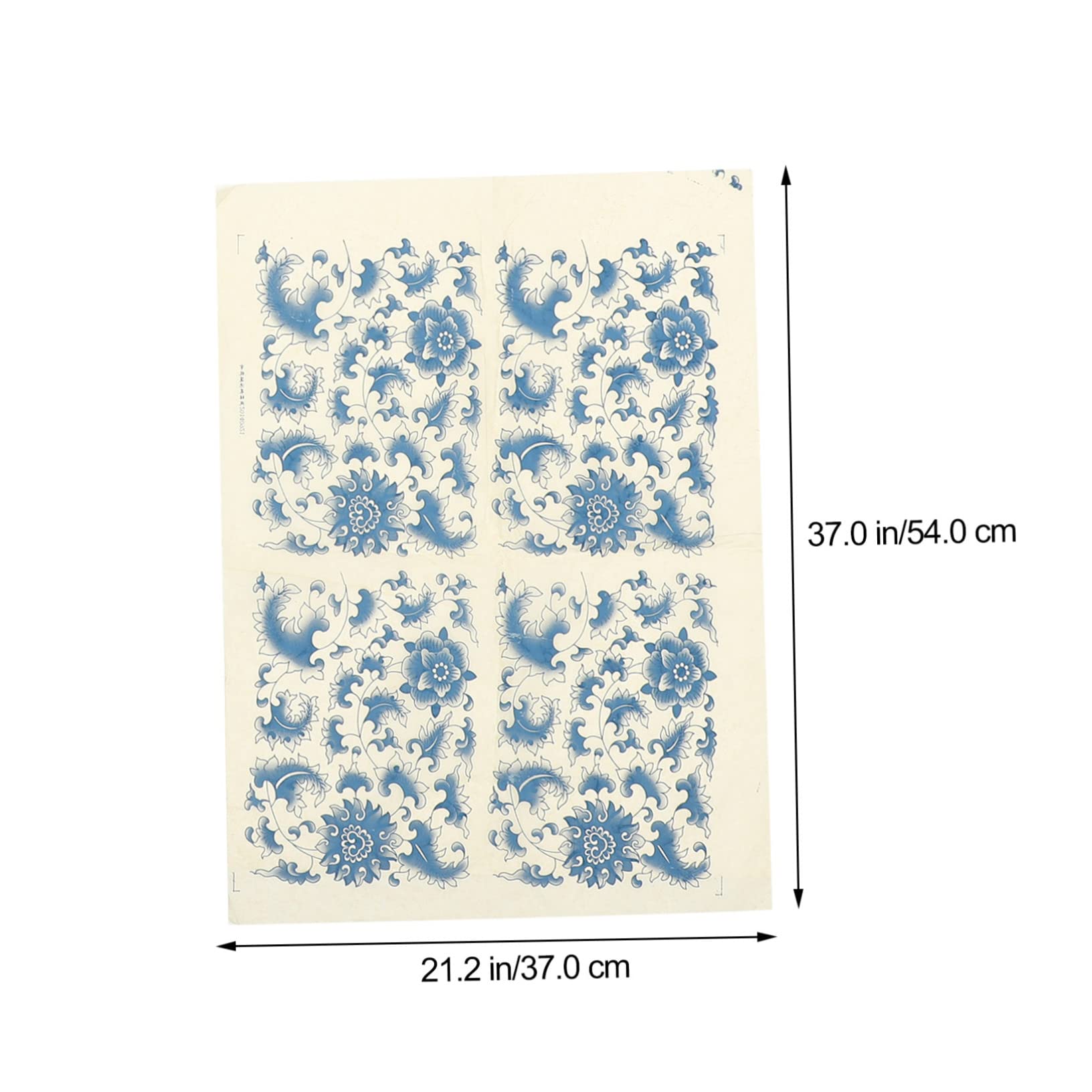 20feuilles Papier De Transfert Chic pour Décalcomanies De Pottery De Papier sous-glaçure Haute Température pour Décorations