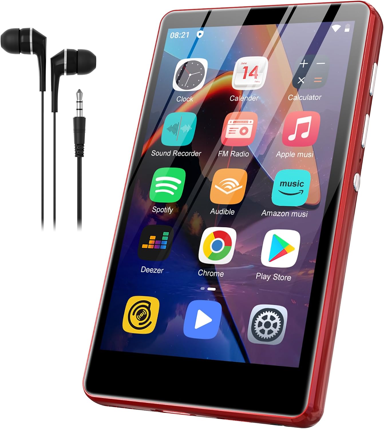 80GB MP3 Player with Bluetooth and WiFi - SWOFY Music Player with Spotify,Pandora,Amazon Music, M503Pro 4.0-inch Touch Screen Android MP4 MP3 Player for Kids with Libby,Audible,Spotify Kids,FM Radio