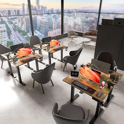 Miniatura 8 de Escritorio eléctrico de pie de 35 x 20, altura ajustable, escritorio motorizado para oficina en casa, estación de trabajo para juegos