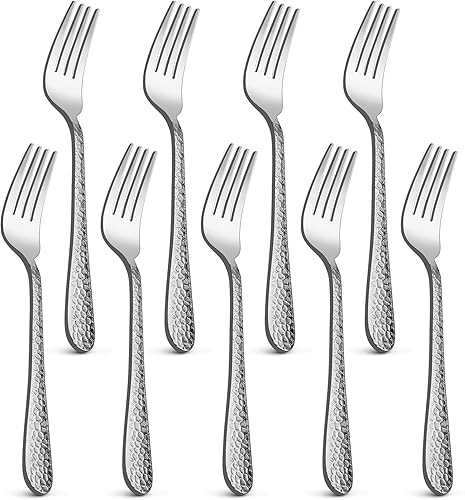 LIANYU 9 tenedores de acero inoxidable para niños, lindos tenedores para niños, juego de cubiertos para niños, juego de cubiertos para niños,