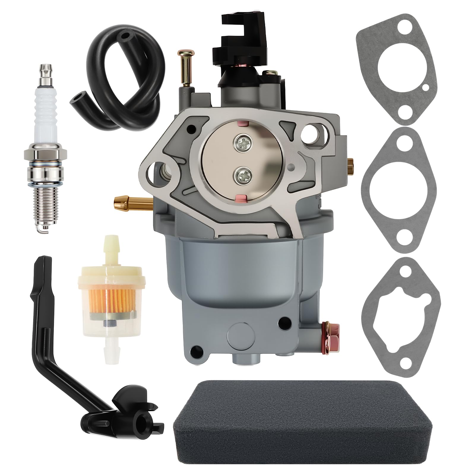 Carburatore Di Ricambio Per Generatori GENERAC GP5500, GP6500, GP7500E - Modello 0J58620157, Alluminio, Garanzia 3 Anni - Foto 2