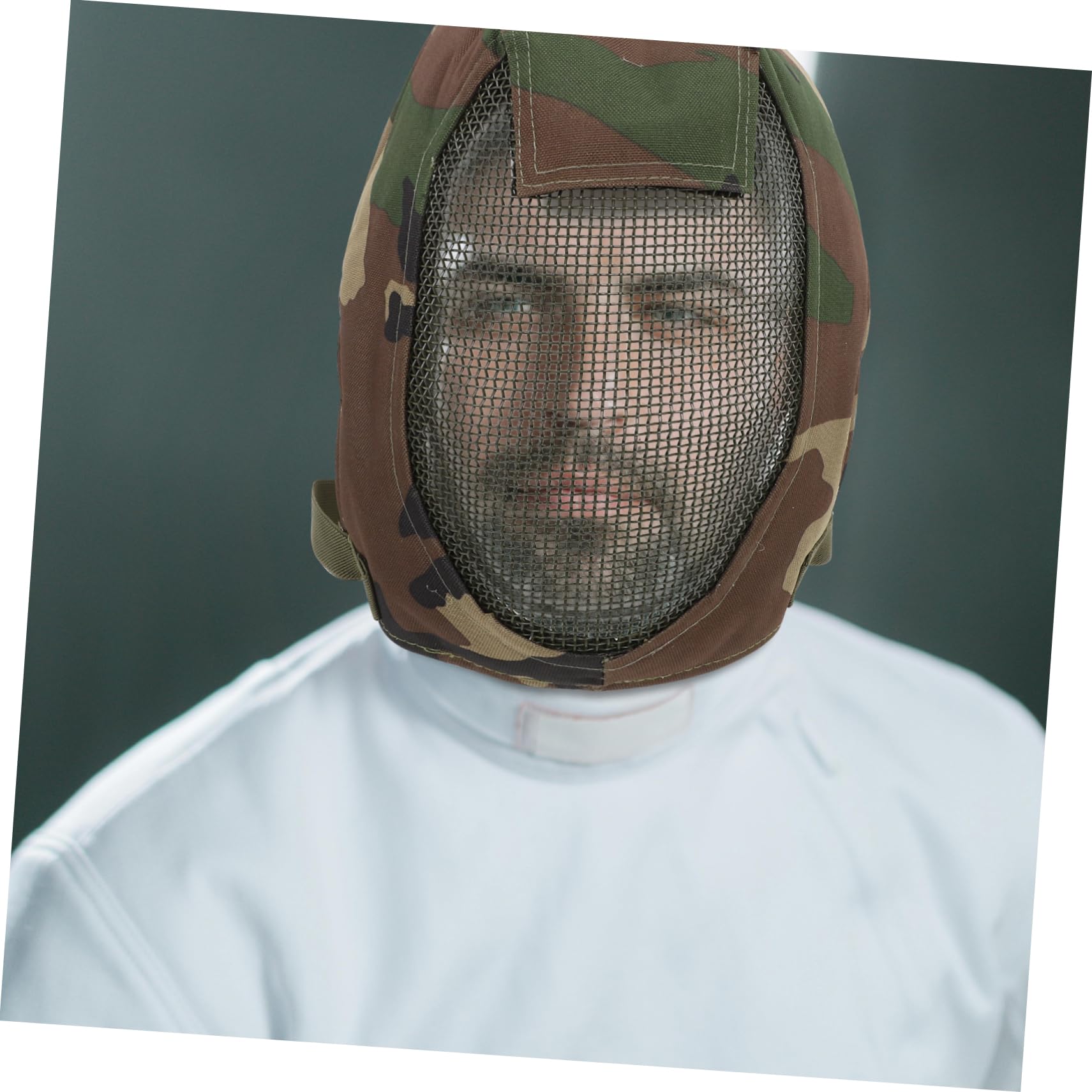 Verstellbare mit Atmungsaktivem Mesh Stil aus Stahlgewebe Vollgesichtsschutzmaske und Praktischem Fechten für Outdoor Sport und Wettkämpfe