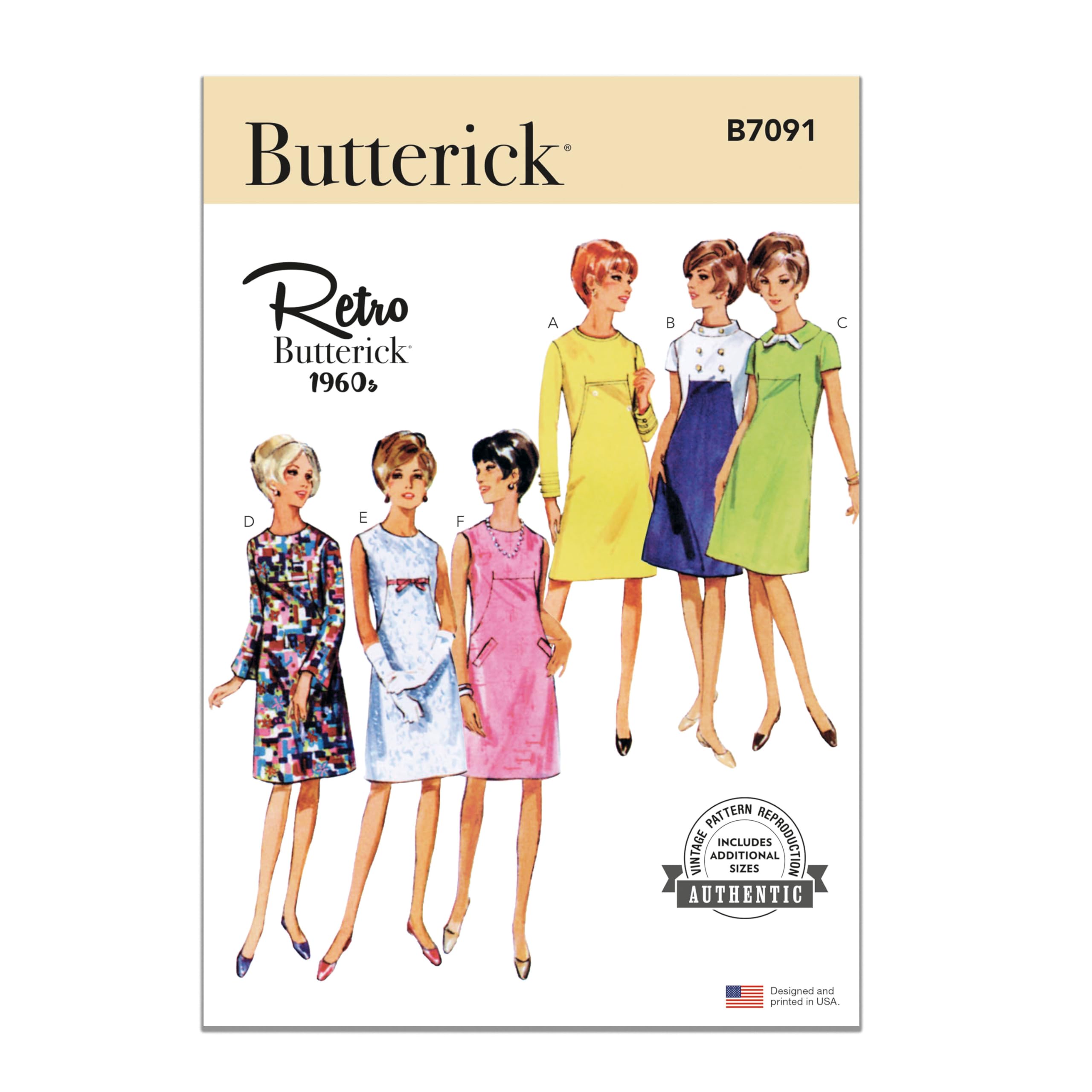 Patron robe une pièce femme Butterick B7091 ajustement précis silhouette