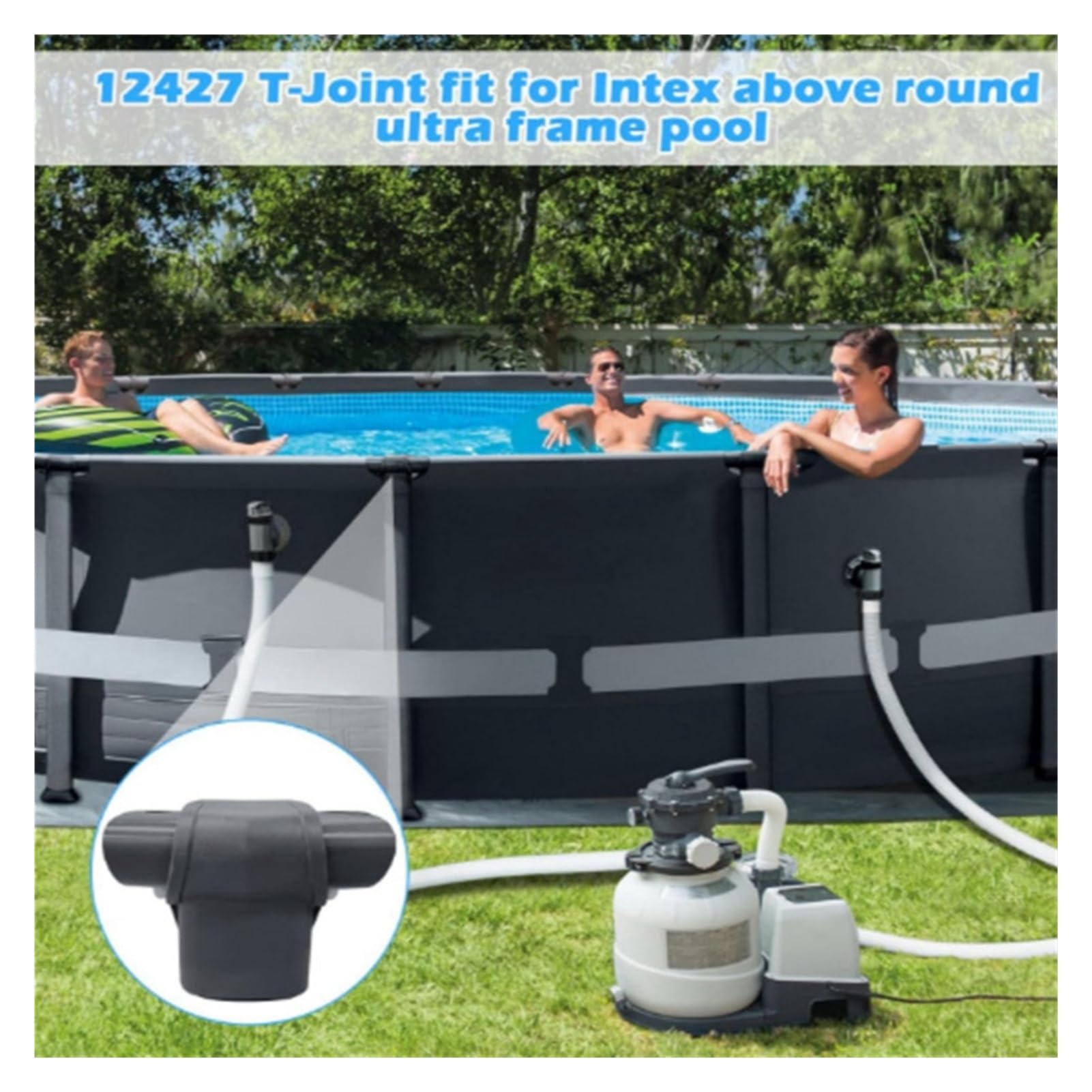 Reemplazo de Junta en T for Piscinas Intex Ultra Frame, Modelos de 15 a 16 pies