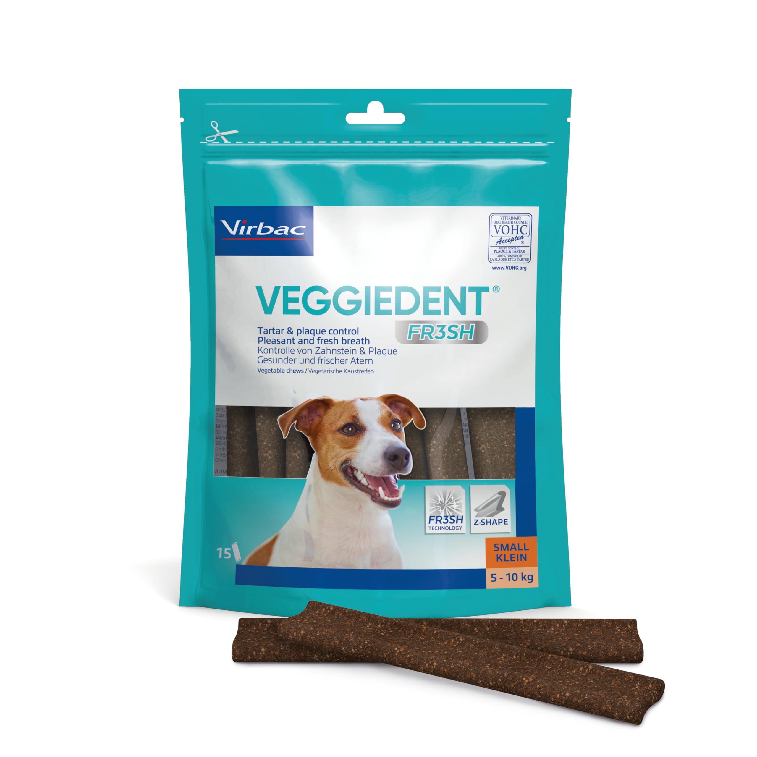 Veggiedent VN100759 Snack Fresh Strips, S