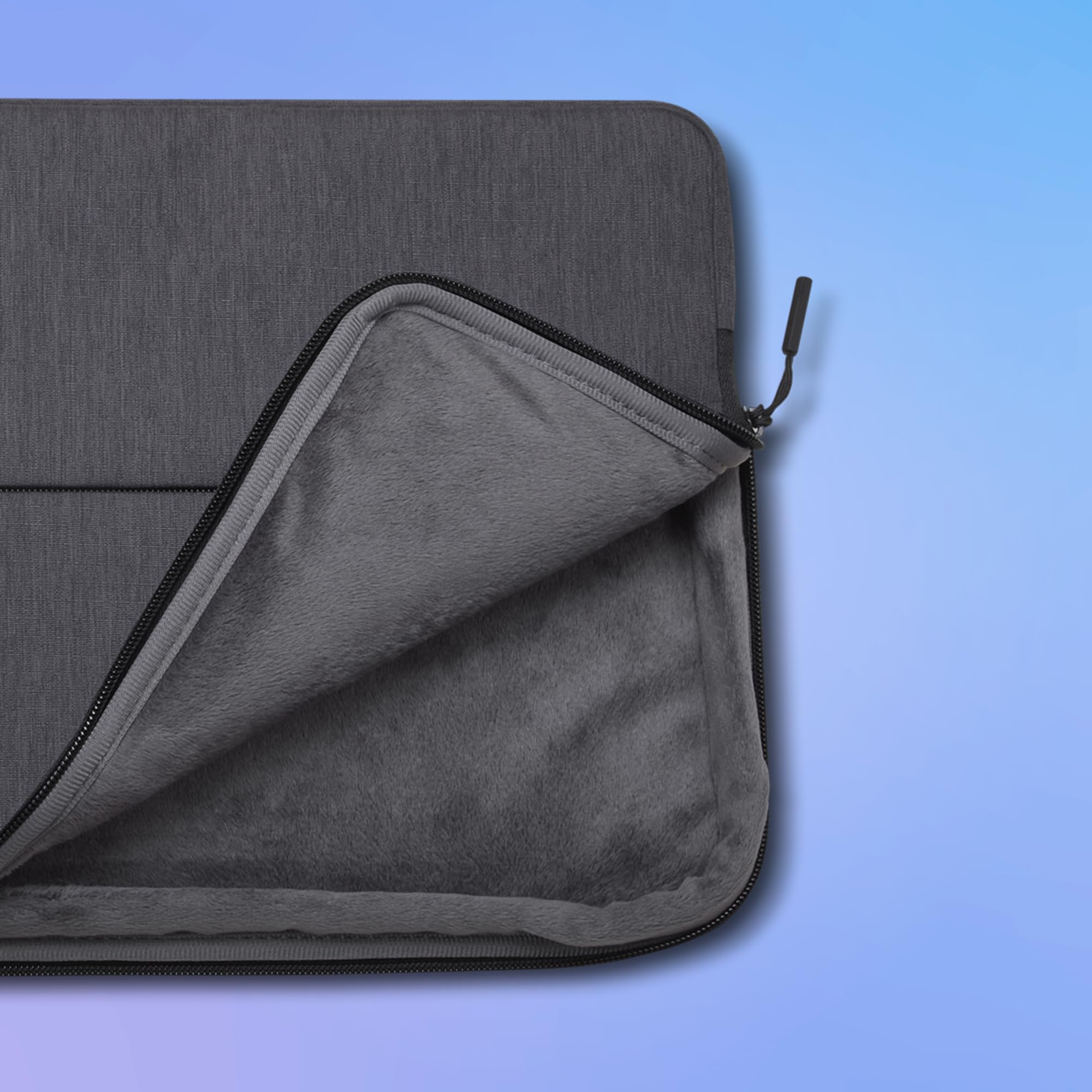 Lenovo Urban Sleeve Case da 15,6 pollici - Custodia Laptop Imbottita, Antiurto con Paraspigoli, Impermeabile in Poliestere, Zip Antigraffio e Tasca Accessori - Grigio