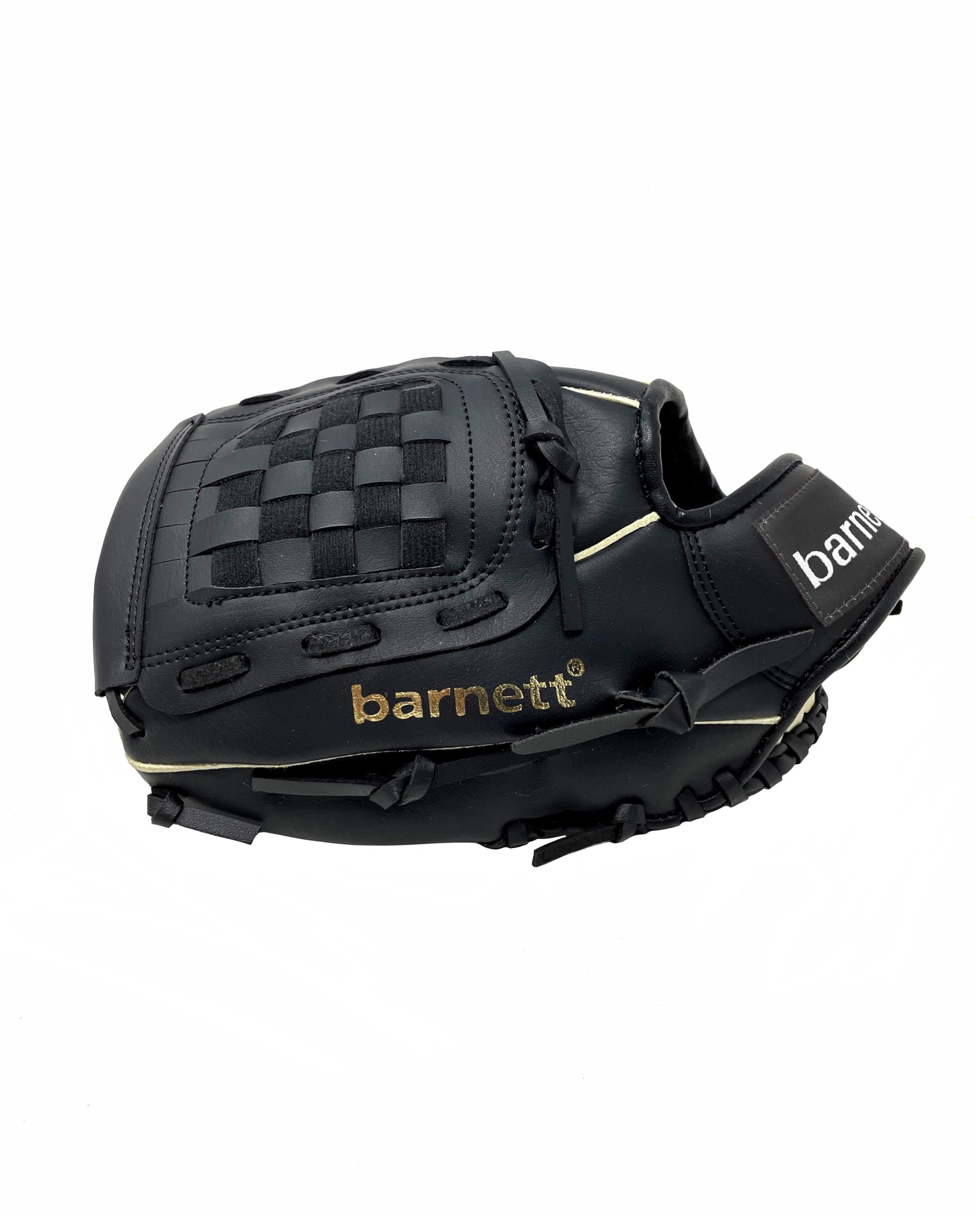 JL-102 - Guanto da baseball per principianti, in poliuretano, misura 25,2 cm, colore: nero