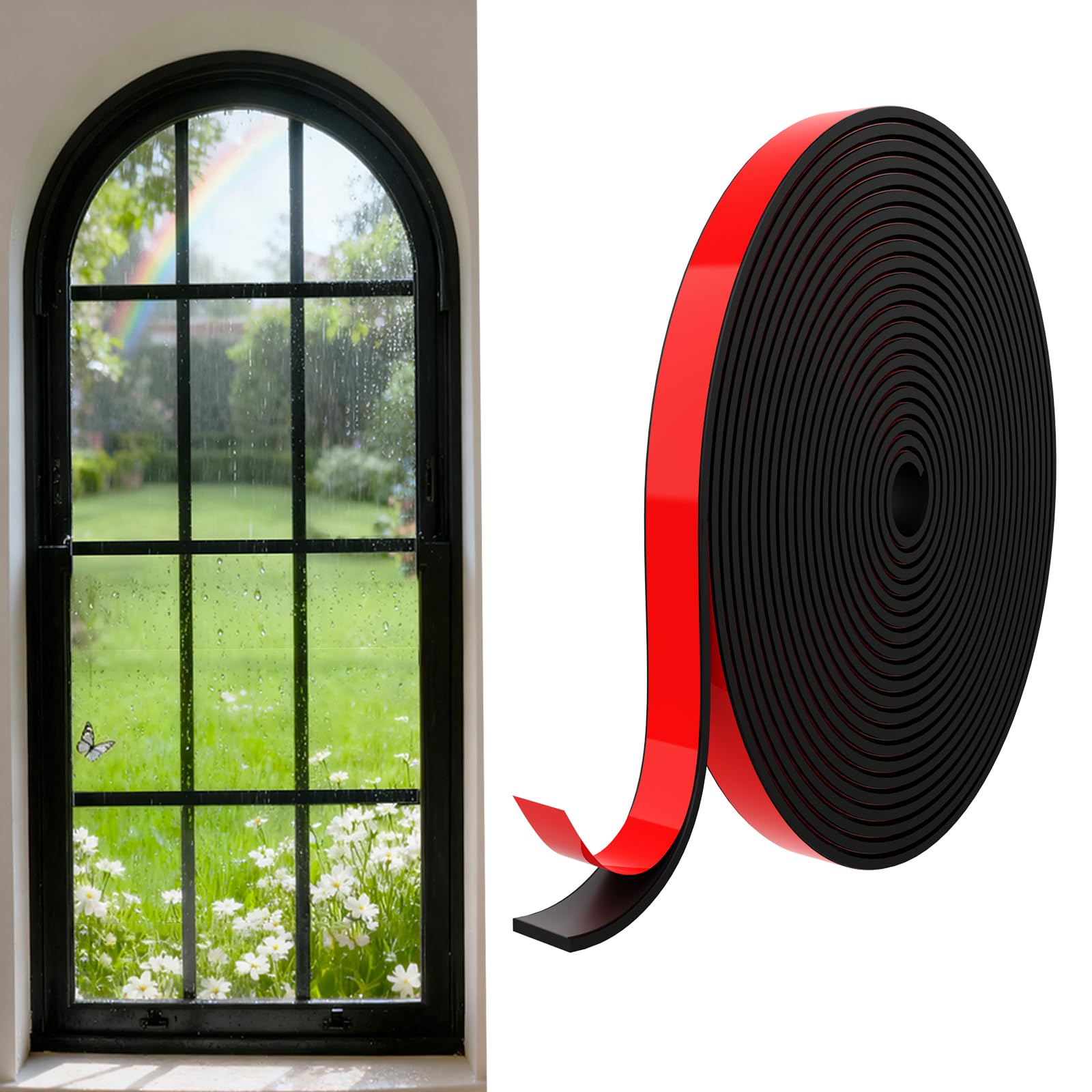 Peldaños para ventanas autoadhesivos y molduras decorativas de pared de 10m