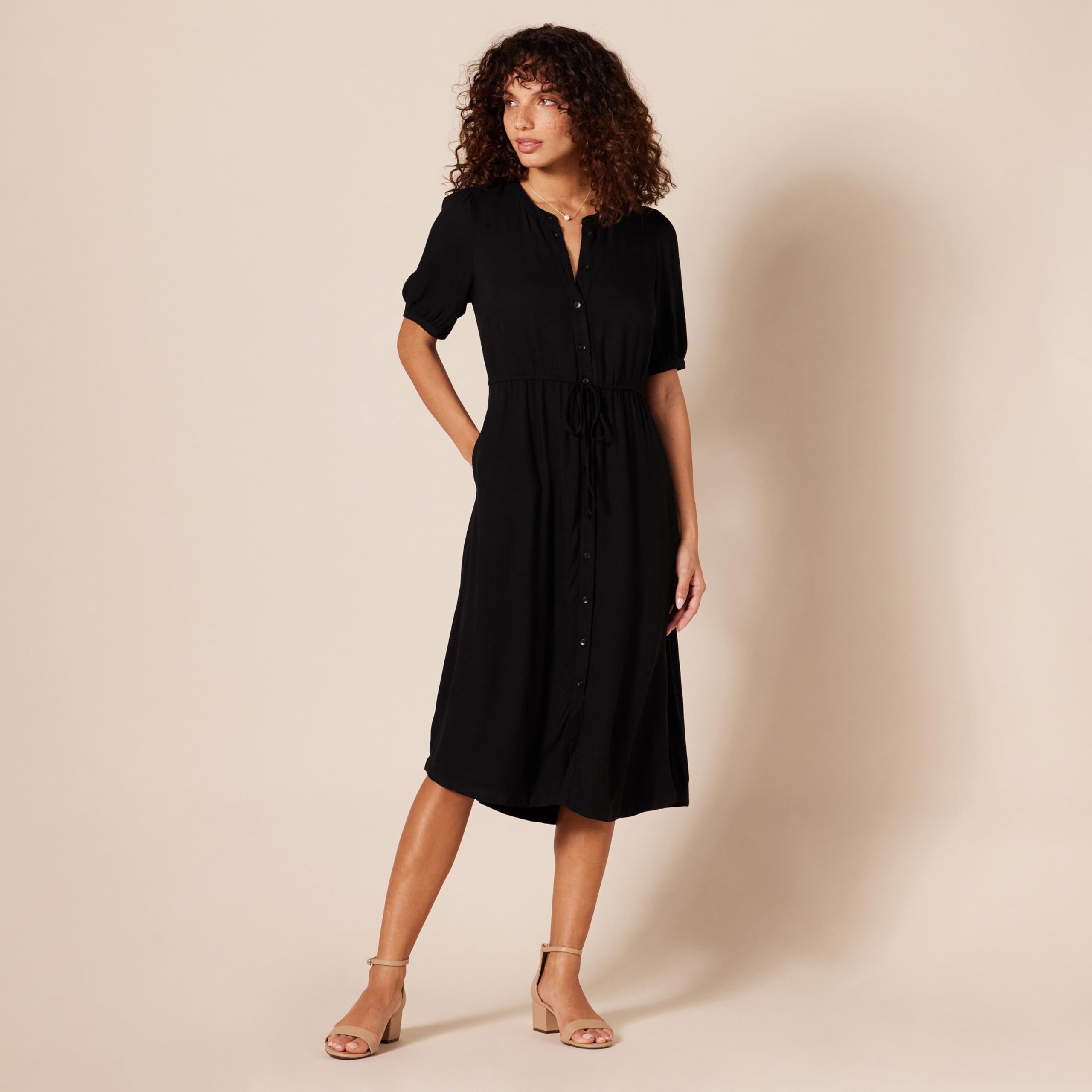 Amazon Essentials Sandali con Tacco e Due Cinturini Donna