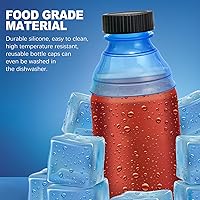 Vista 5 de CoguZed 12 paquetes de tapas y fundas para latas de refresco, a prueba de derrames, para cerveza, jugo, bebidas energéticas, tapas de latas