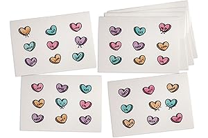 Sweet Candy Hearts Valentines Note Card Set