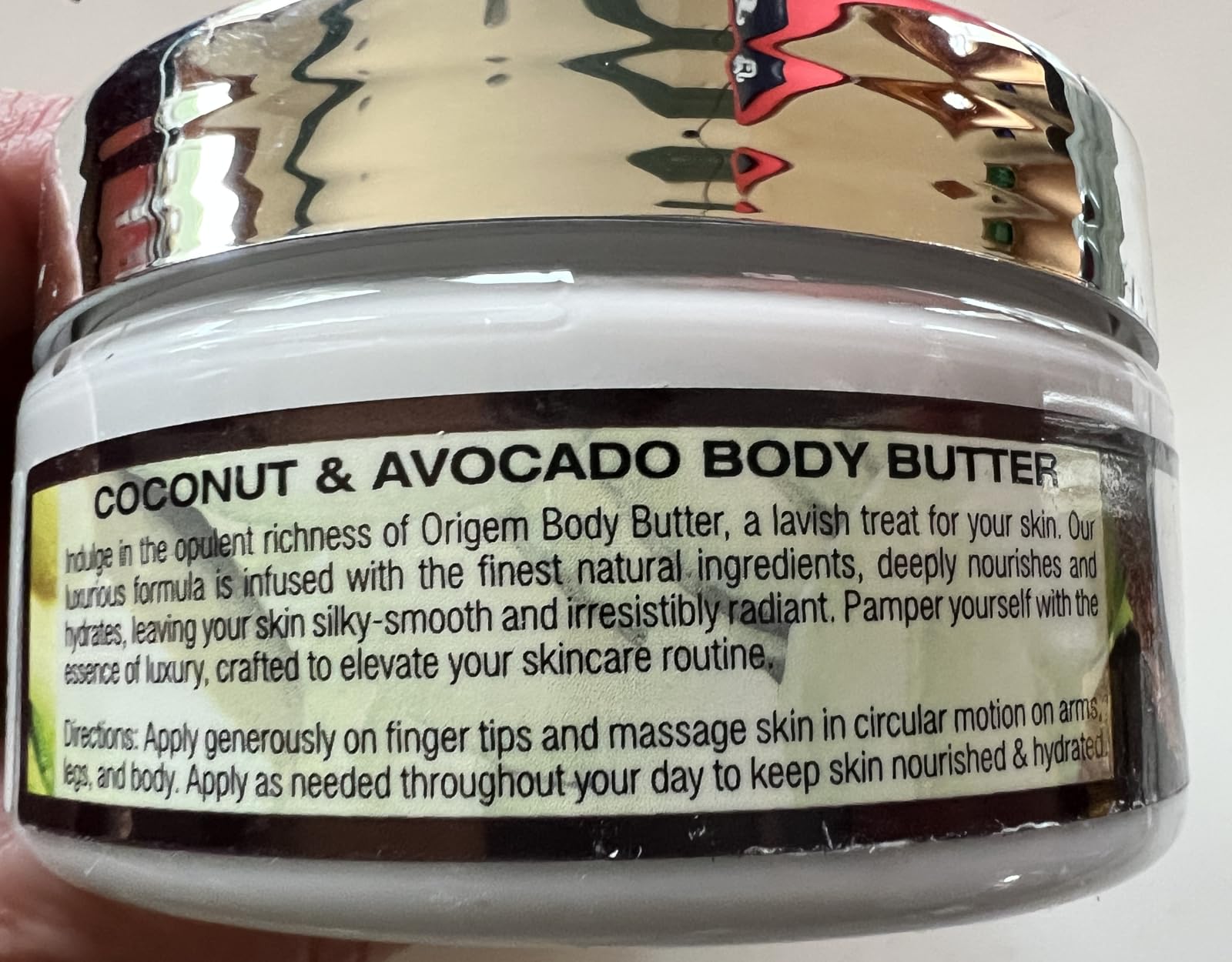 ORIGEM Body Butter for Dry Skin – Deep Hydration & Skin Repair – Coconut, Avocado, Shea & Argan Oil – Vitamin E Moisturizer for Women – Non-Greasy Body Cream – 8 Oz