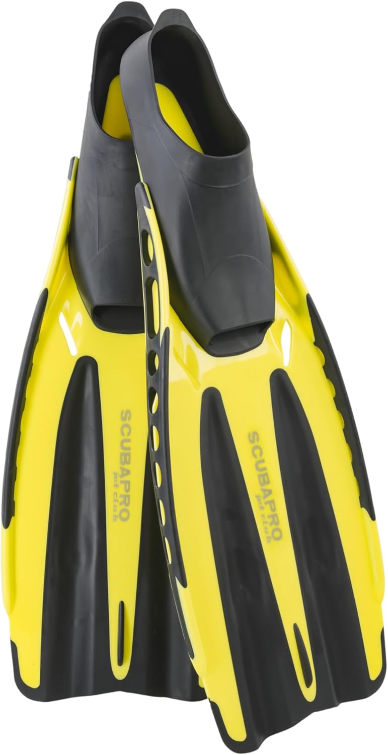 SCUBAPRO Jet Club Fin, Full Foot, Yellow, S