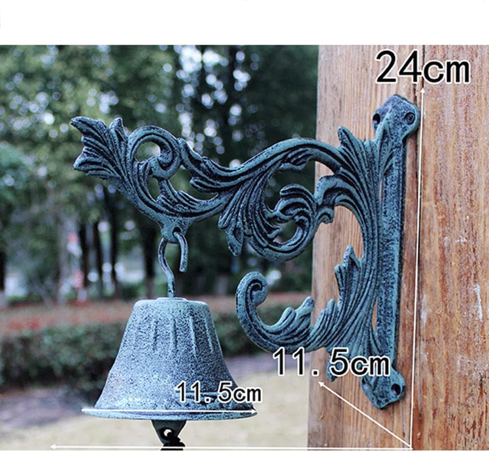 Cast Iron Door Bell Rustic Retro Cast Iron Flowers Doorbell Home Wall Decoration Garden Ornaments Door Chimes Wrought Iron doorbell Garden Wall Decoration doorbell