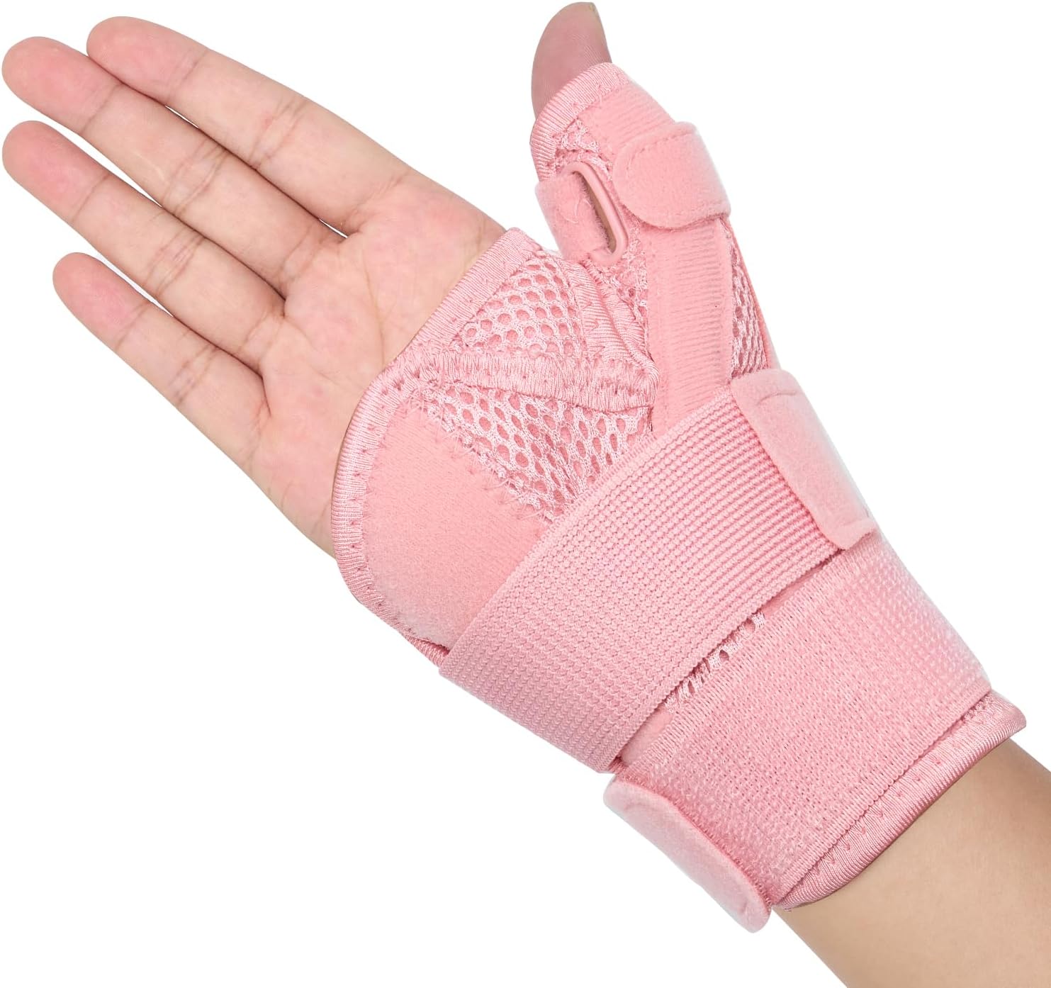 New Upgraded Thumb Brace for Right & Left Hand, Reversible Thumb Splint for Arthritis Pain And Support, Thumb Stabilizer for Sprains, Tendonitis Relief, Pink Thumb Brace for Women