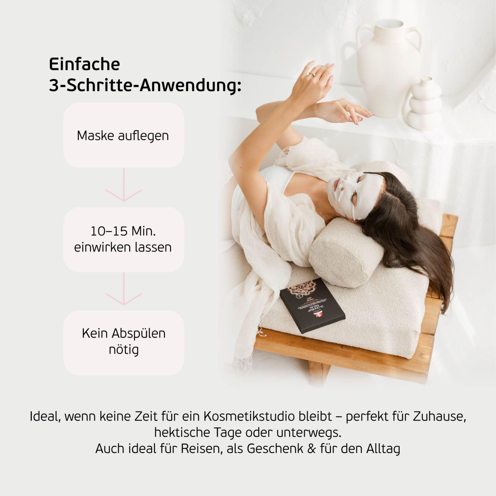 Dr.OHHIRA® MIZUKI Japanische Tuchmaske mit Niacinamid für empfindliche Haut | Diese Gesichtsmaske spendet intensive Feuchtigkeit. Formel mit Probiotika und Postbiotika für gesunden Teint–5 Maske à 30 ml