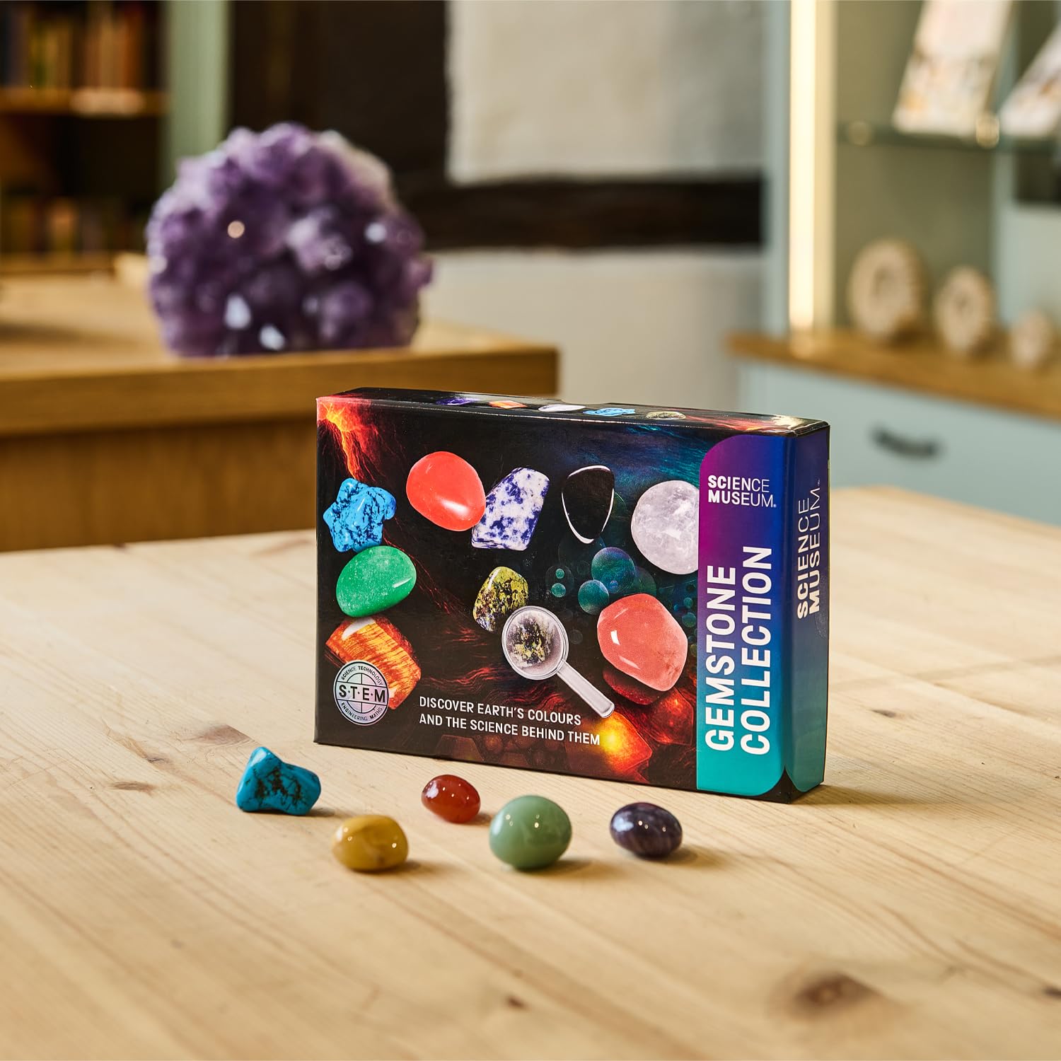SCIENCE MUSEUM Gemstone Collection Kit - 15 Real Gemstone Specimens, Educational STEM Geology Set, Gift-Ready Science Collection - Image 3