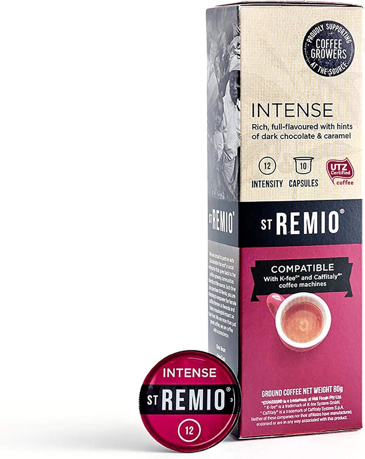St Remio Coffee Expressi/ Caffitaly Compatible INTENSE Capsules 10pk