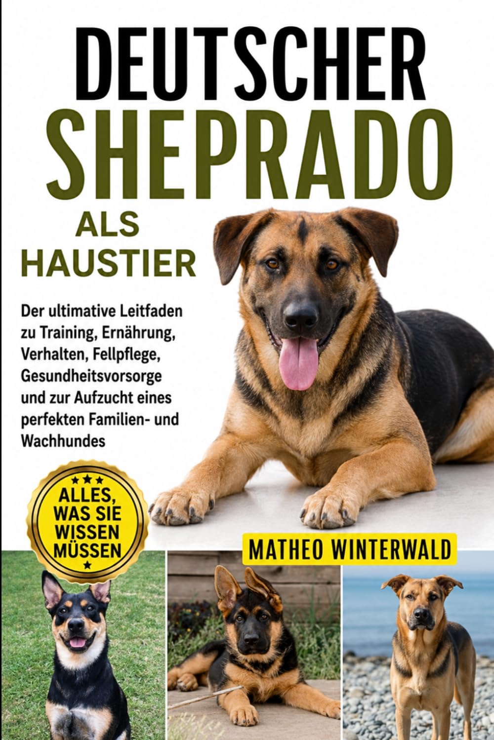 DEUTSCHER SHEPRADO ALS HAUSTIER: Der ultimative Leitfaden zu Training, Ernährung, Verhalten, Fellpflege, Gesundheitsvorsorge und zur Aufzucht eines perfekten Familien- und Wachhundes