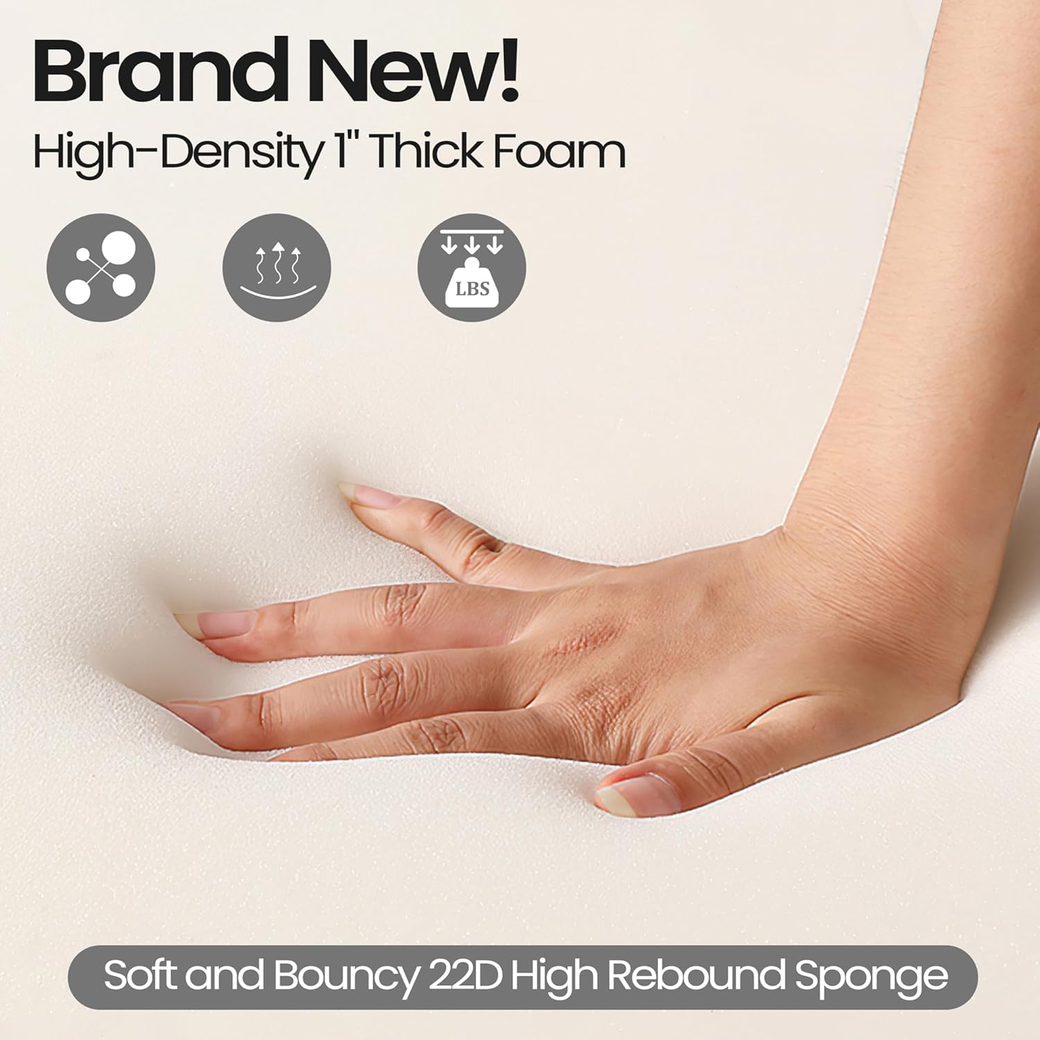 Chaise Lounge Cushions Outdoor Set of 2, Comfortable Chair Cushion for Patio Furniture Weather Resistant for Lawn, Pool (2, Light Gray, 80" x 26")