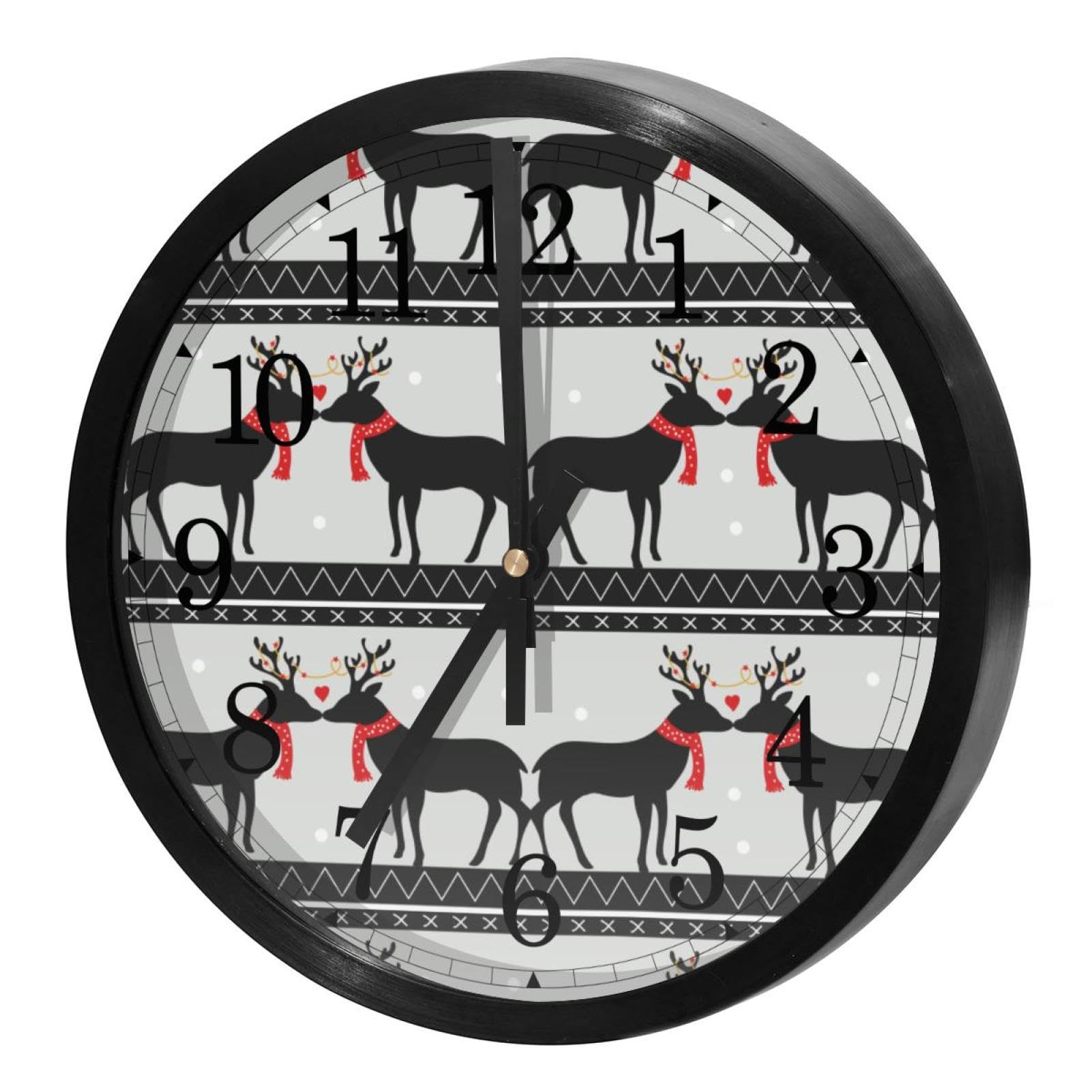Horloge murale silencieuse sans tic-tac à piles pour bureau