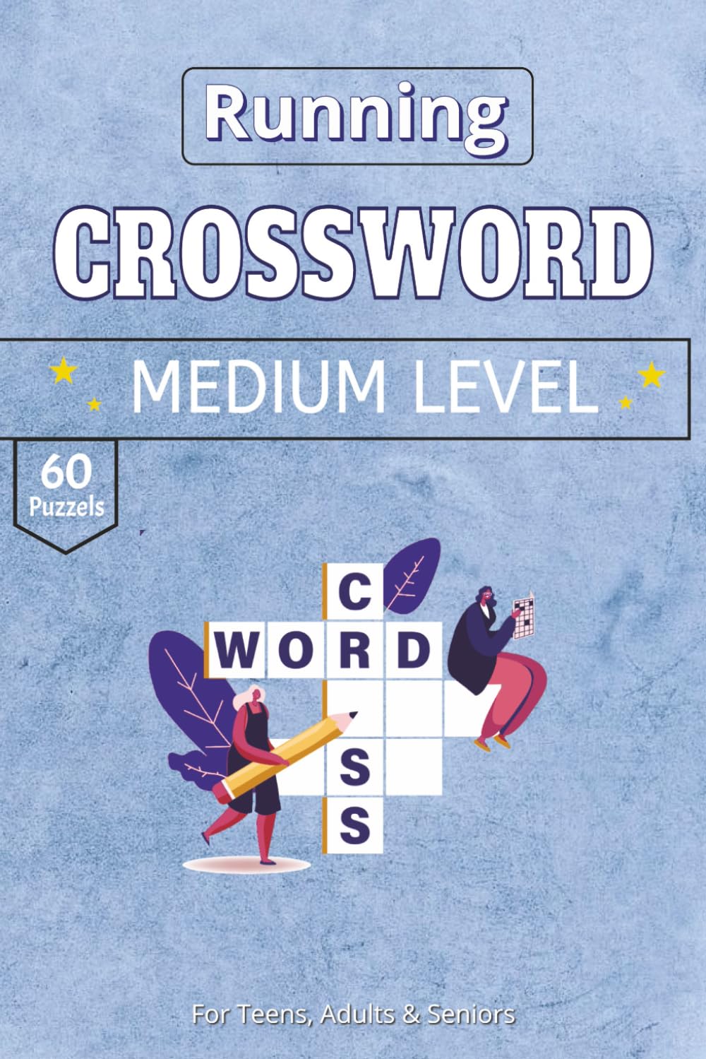 Running Crosswords puzzle: A Curated 60-Puzzle Collection | Premium High-Contrast Running Edition