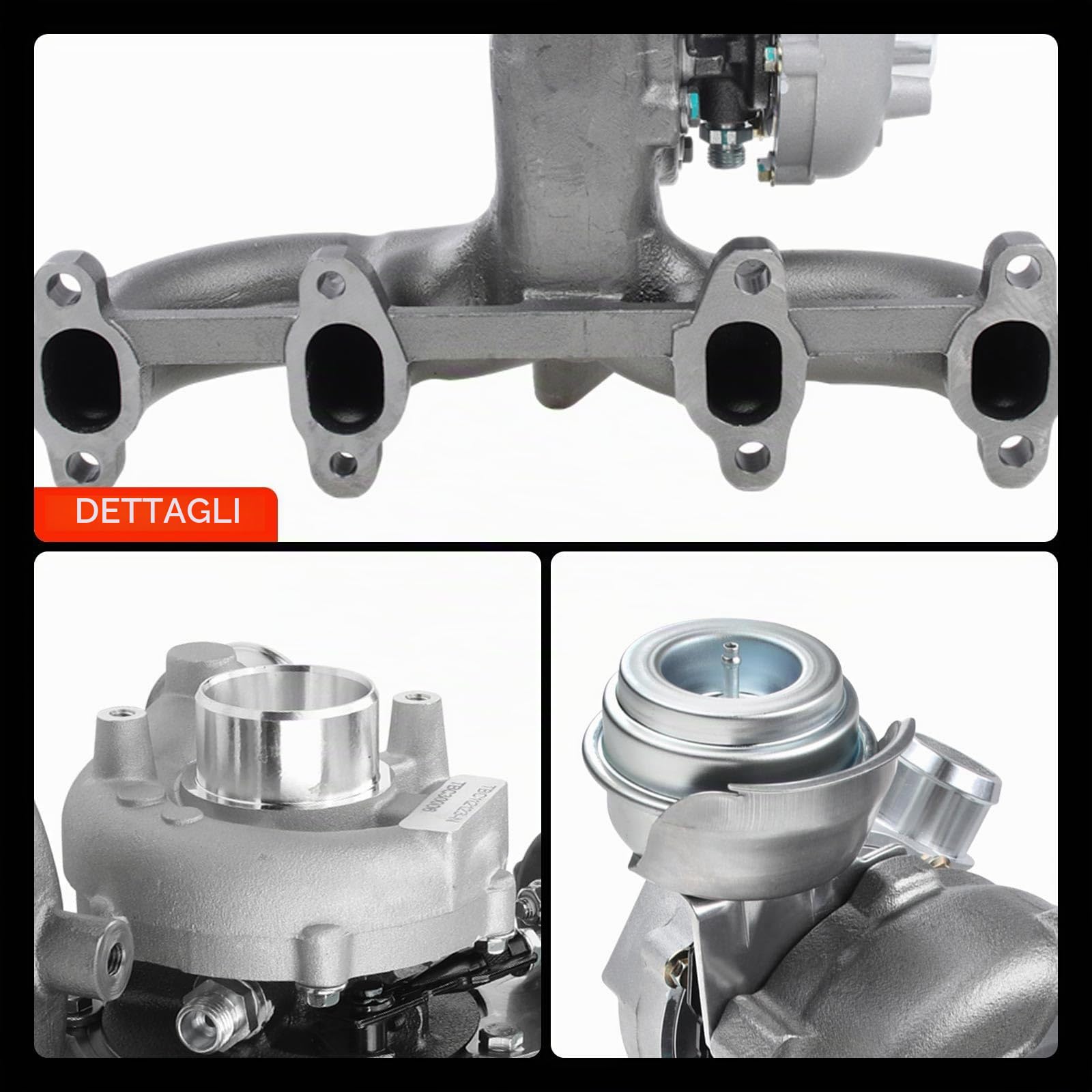 Frankberg Turbocompressore Turbocompressore a gas di scarico | 038253019NV500, Compatibile con: Golf IV Variante 1J5, A3 8L1, A.l.h.a.m.b.r.a 7V8 7V9, S.h.a.r.a.n 7M6 7M8 7M9, B.o.r.a 1J2