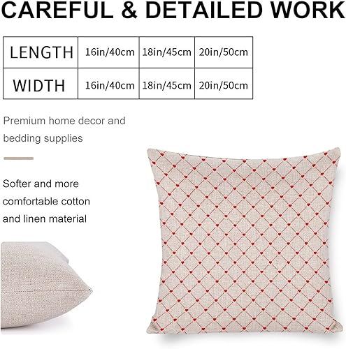 Miniatura 9 de Fundas de almohada onduladas geométricas japonesas modernas para sofá, funda de almohada roja con patrón clásico para sofá de 16 x 16 pulgadas,