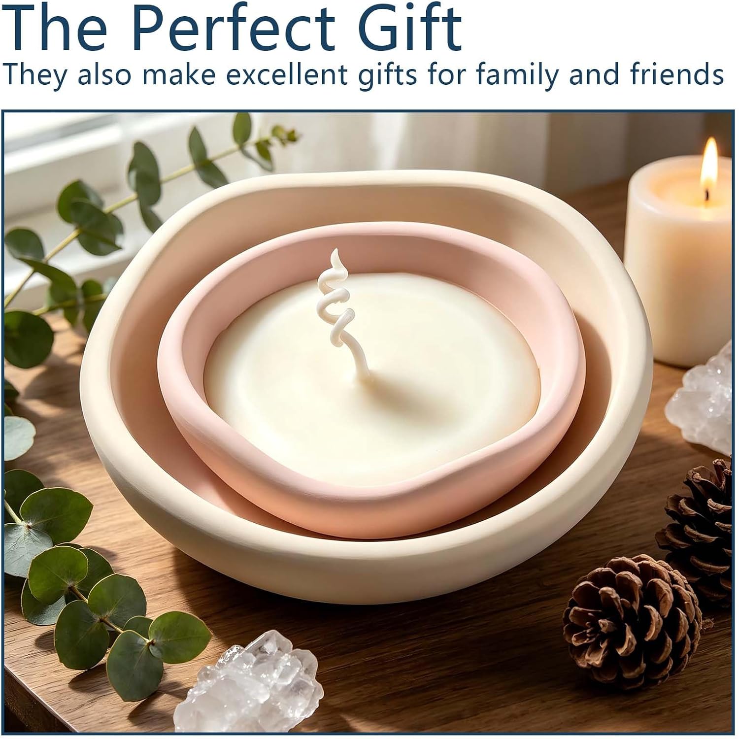 Resin Bowl Molds Silicone 2Pcs Round Irregular Bowl Silicone Resin Mold, Silicones is Heat-Resistant and Durable for Epoxy Casting Cement Jewelry Candle Holder, Home Decor