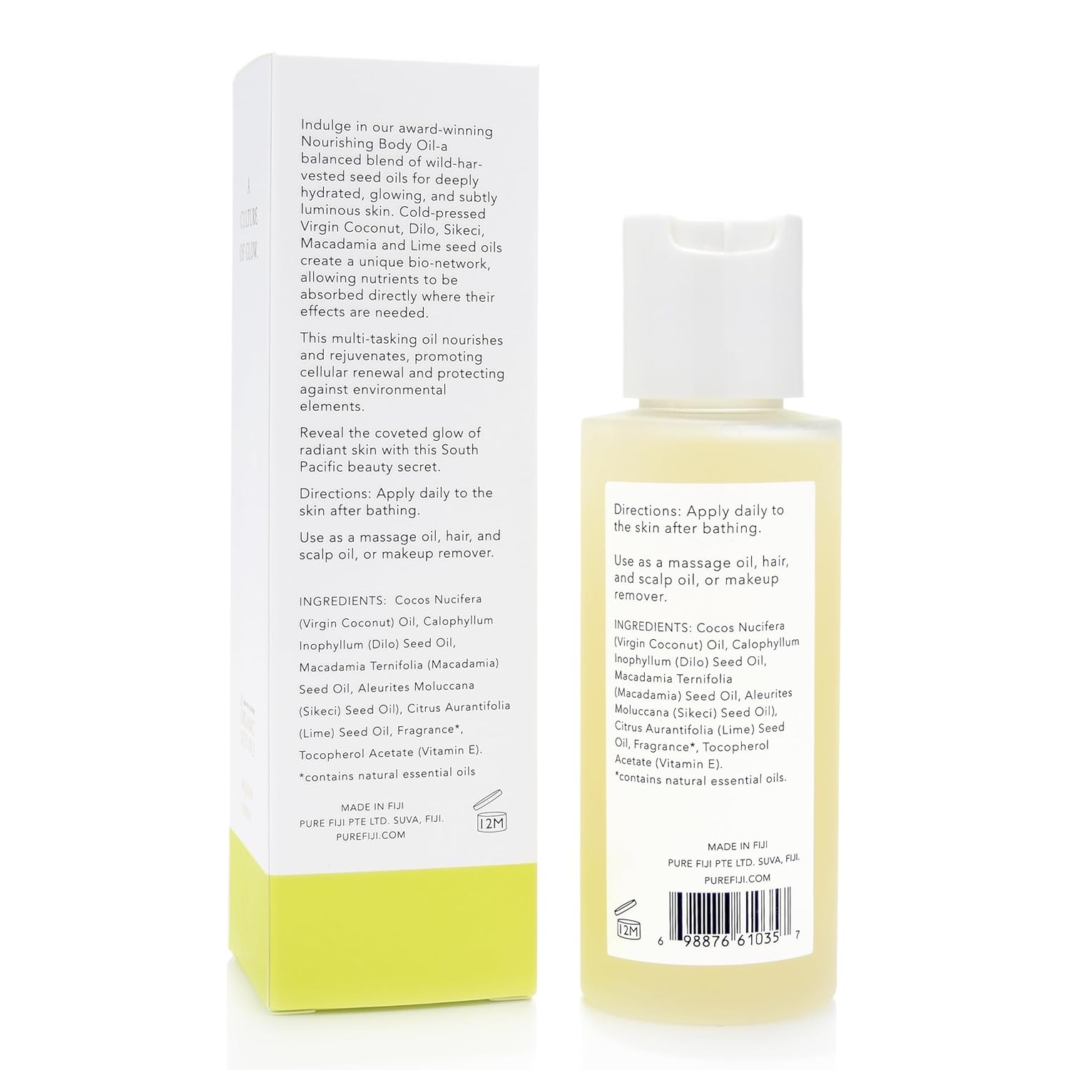 PURE FIJI Travel Size Nourishing Exotic Coconut Oil, Coconut Lime Blossom (3oz/90ml) - Image 2