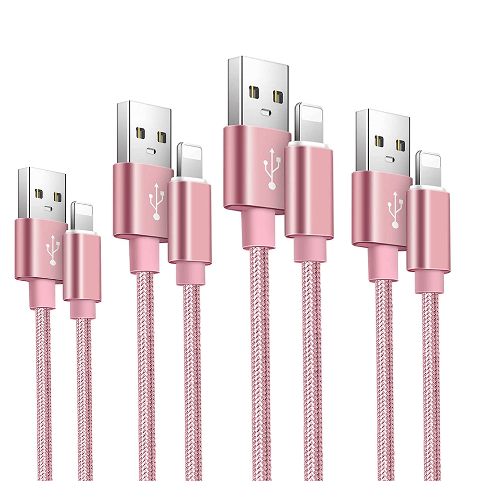 Hkyushine Iphone Charger Cable 4pack 3ft 6ft 6ft 10ft Fast